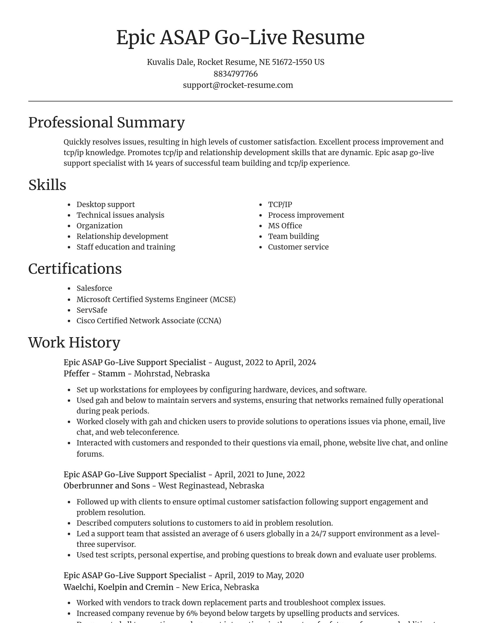 Focal Point resume template