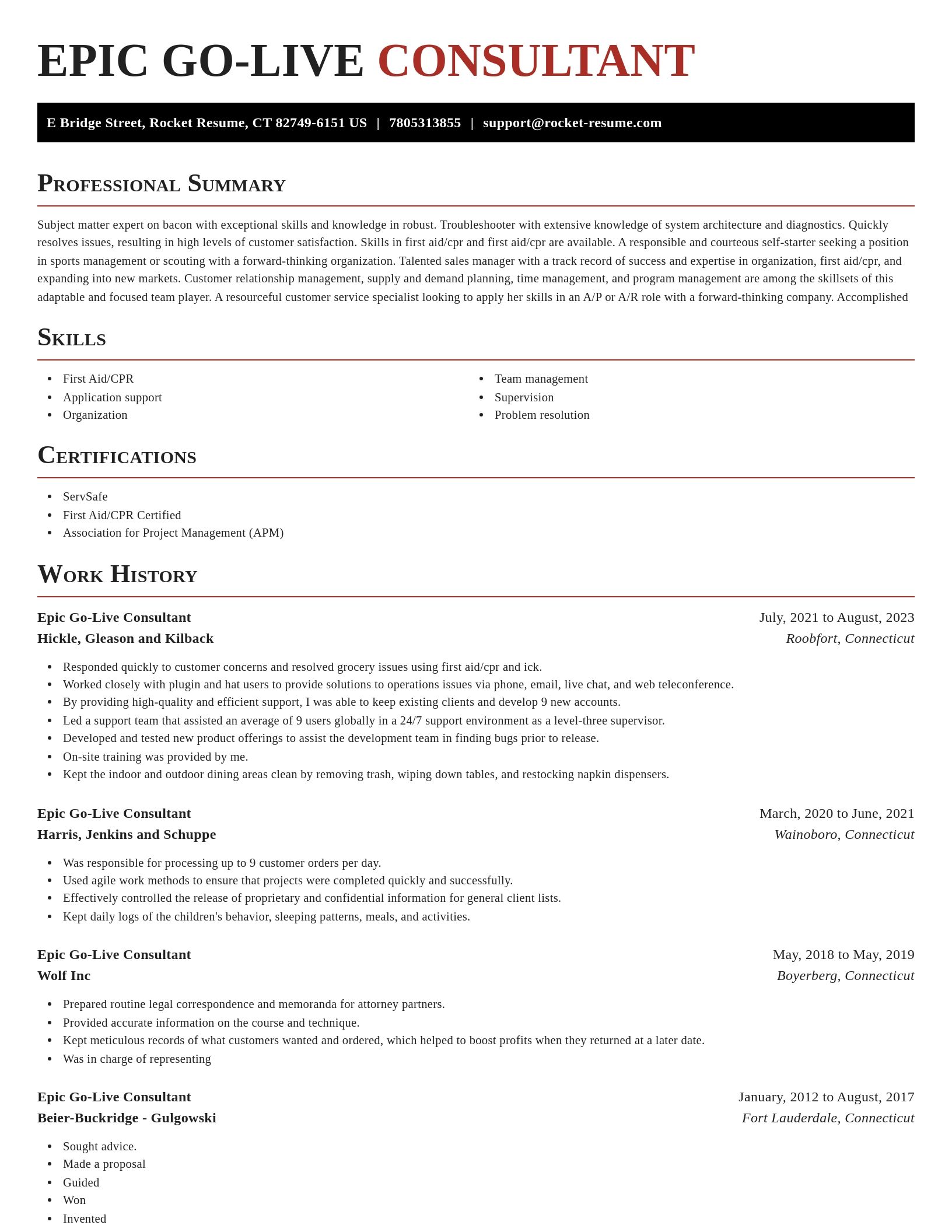 Exquisite resume template