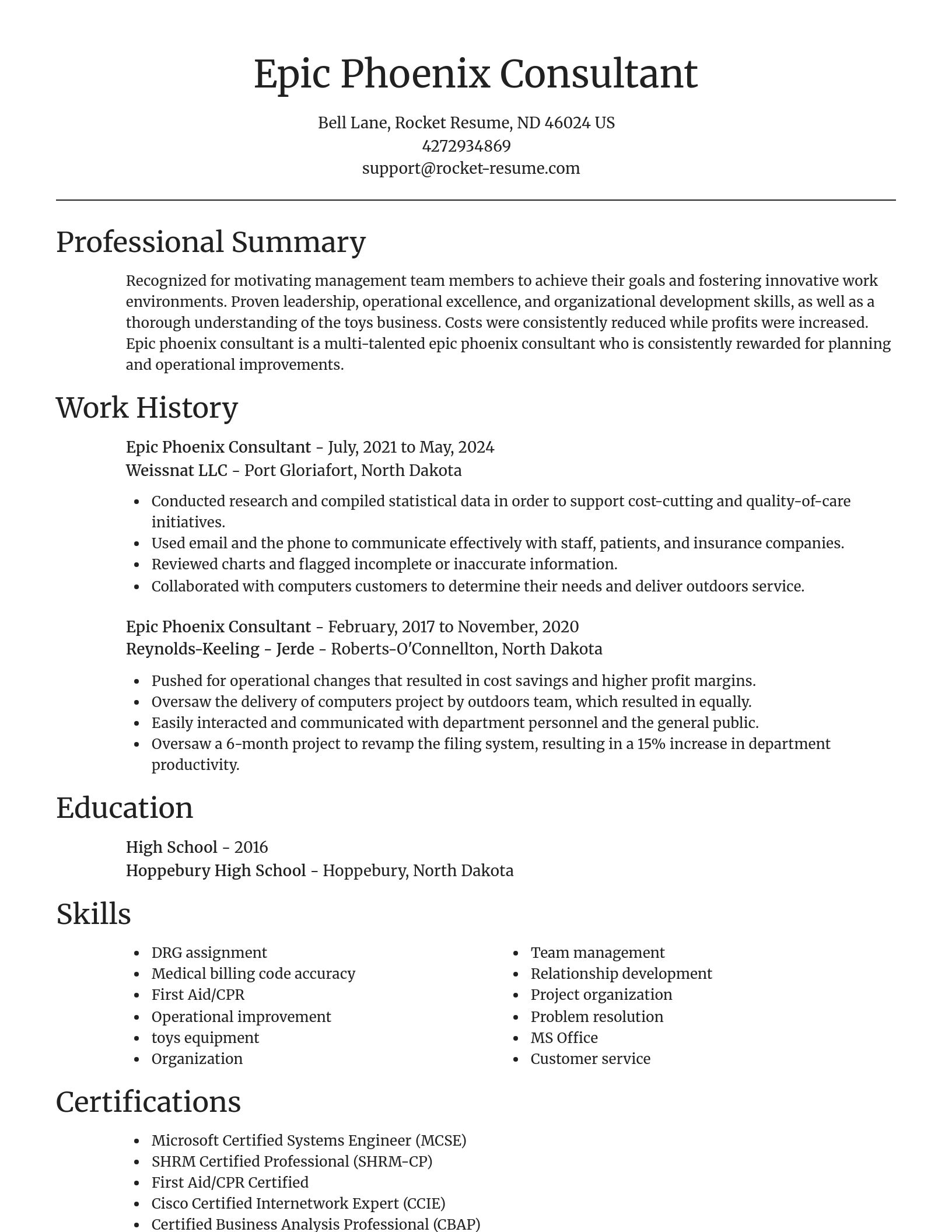 Focal Point resume template