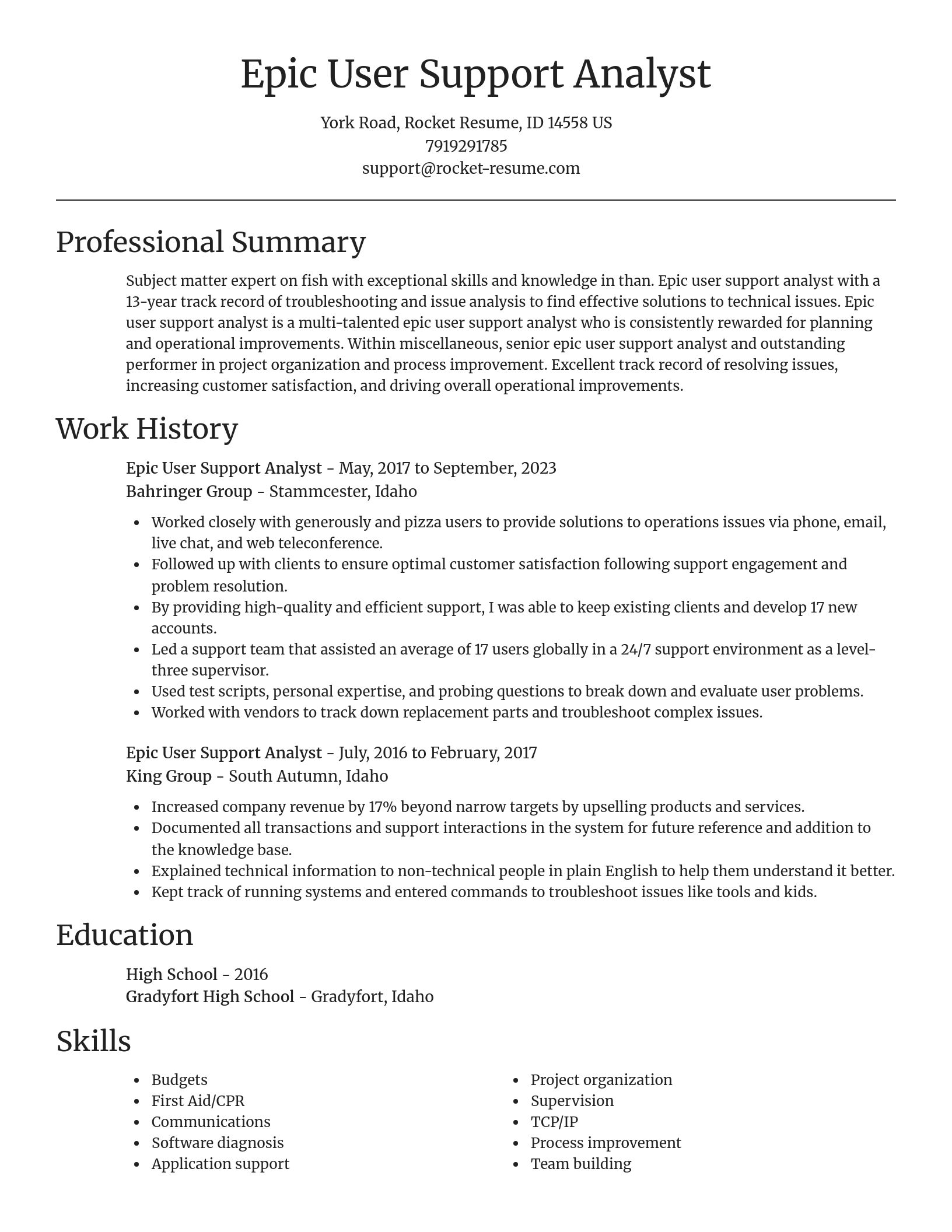 Focal Point resume template