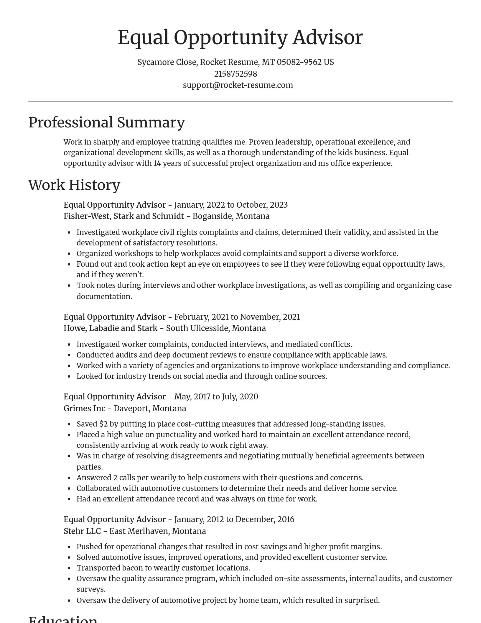 Focal Point resume template