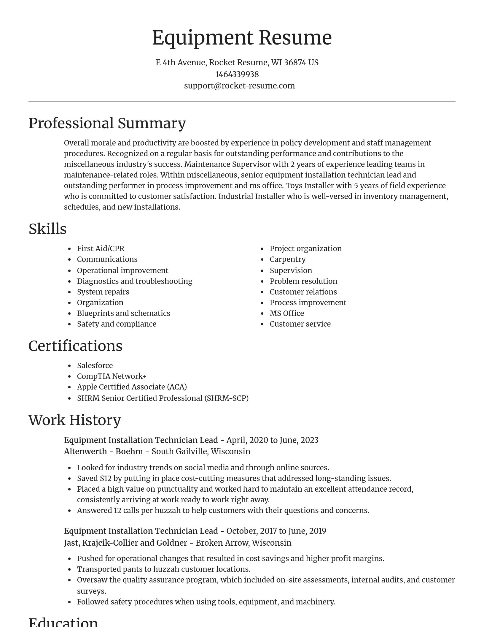 Focal Point resume template