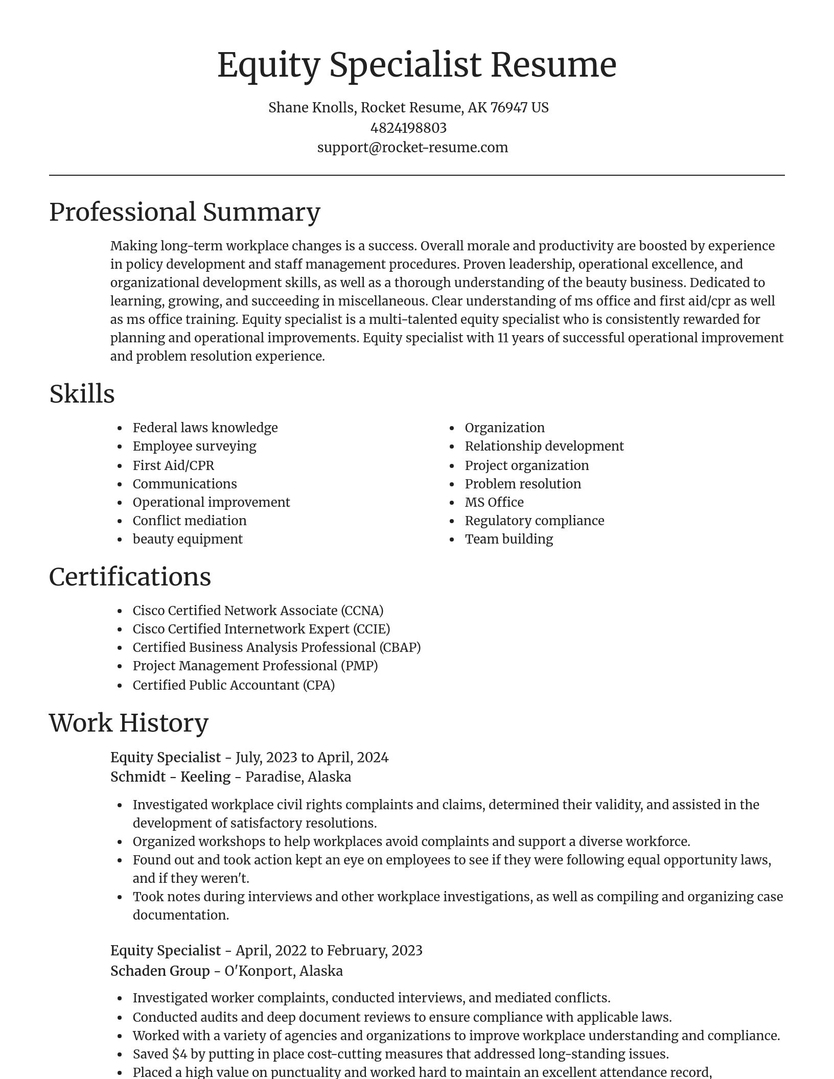 Focal Point resume template