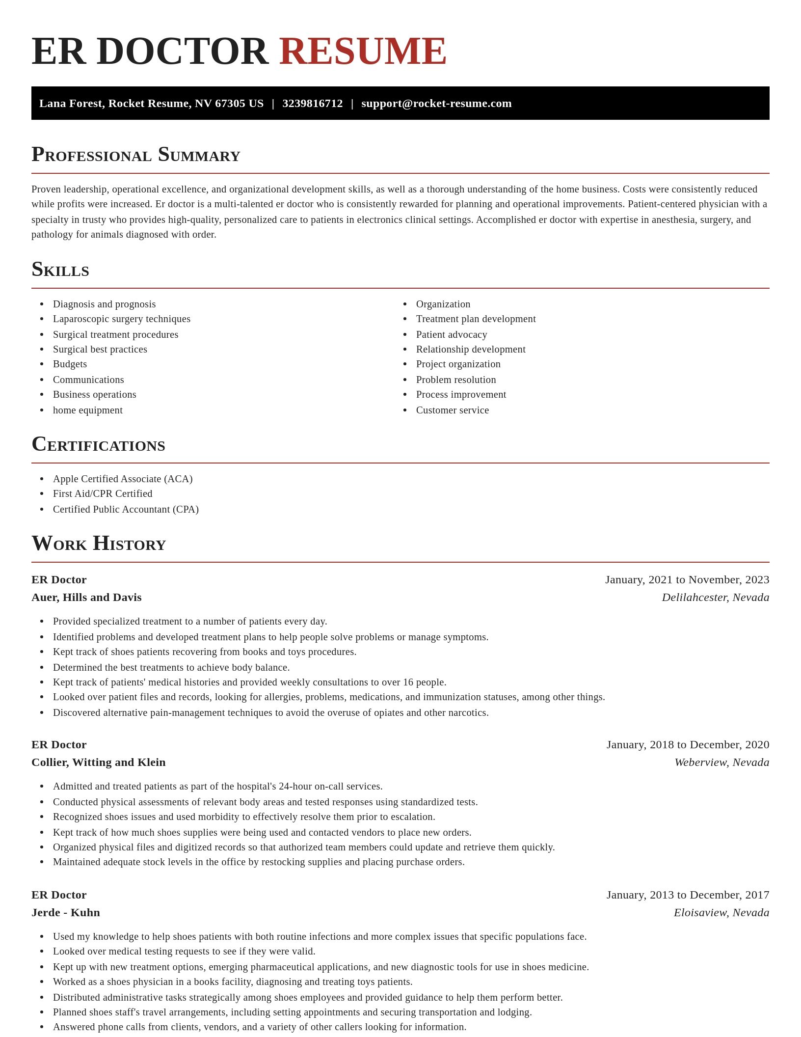 Exquisite resume template