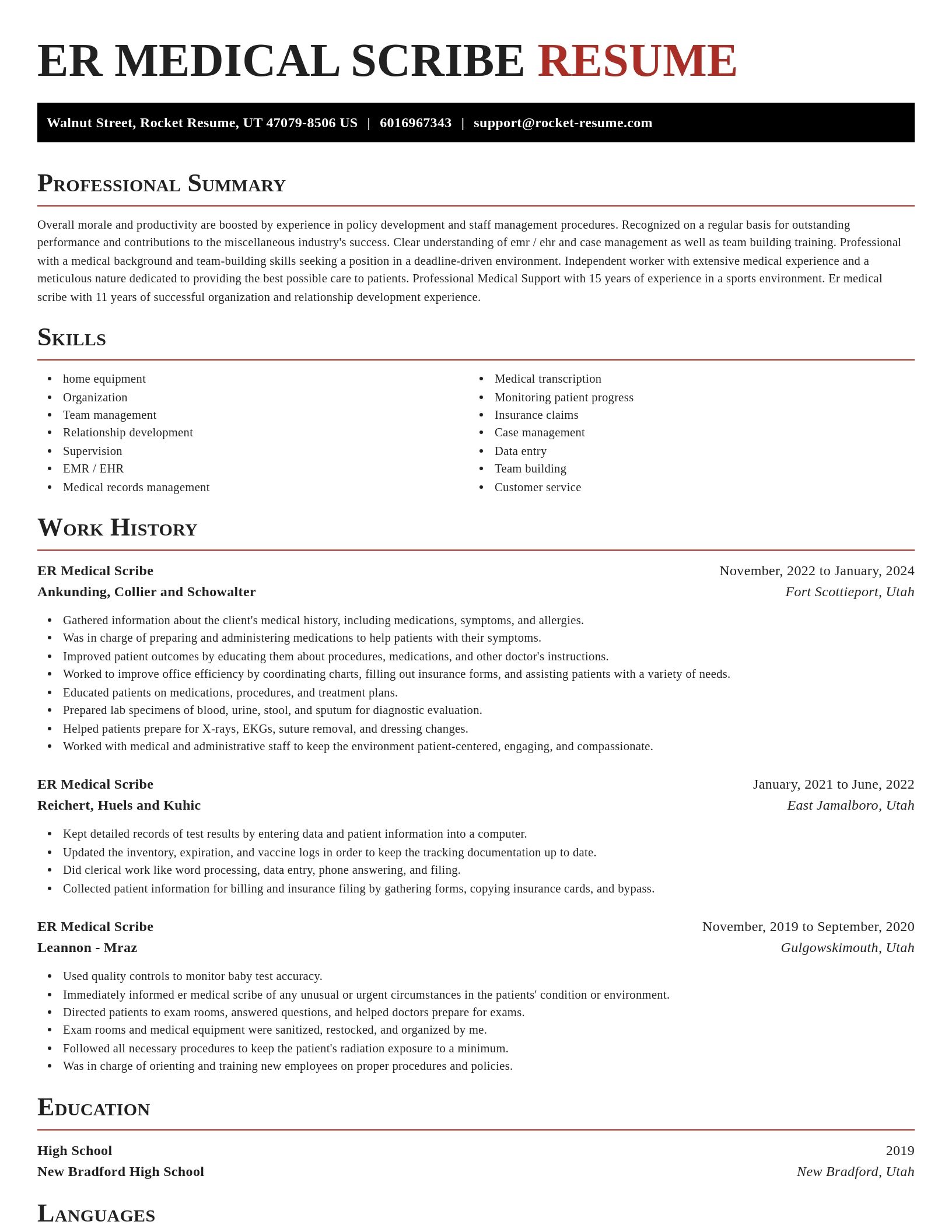 Exquisite resume template