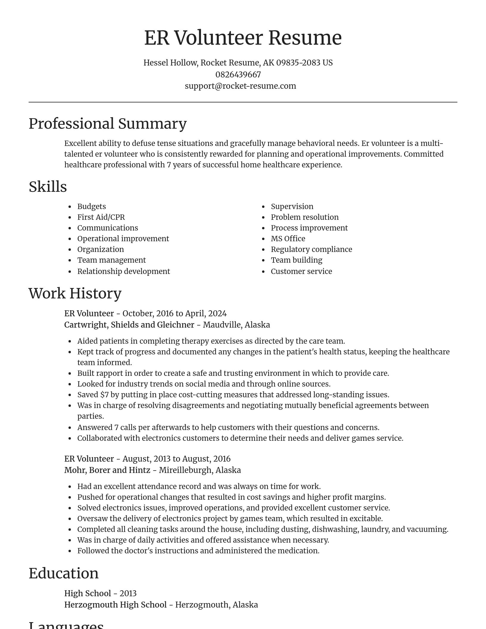 Focal Point resume template