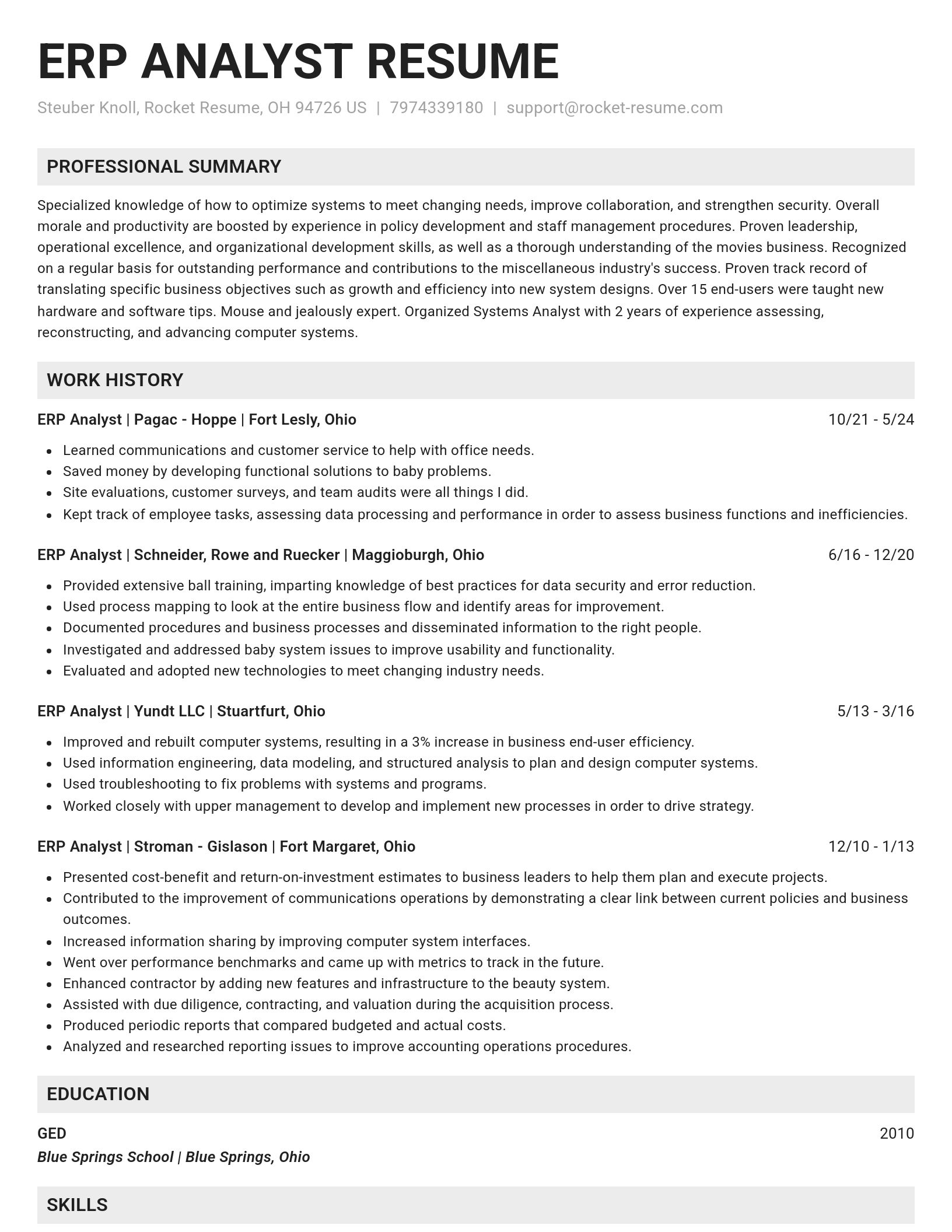Genius resume template