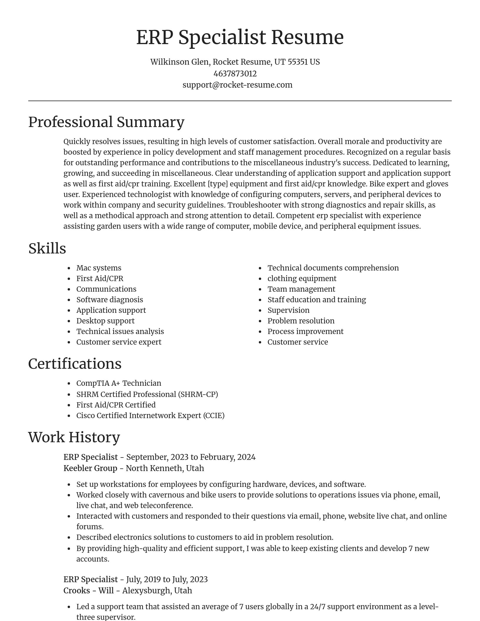 Focal Point resume template