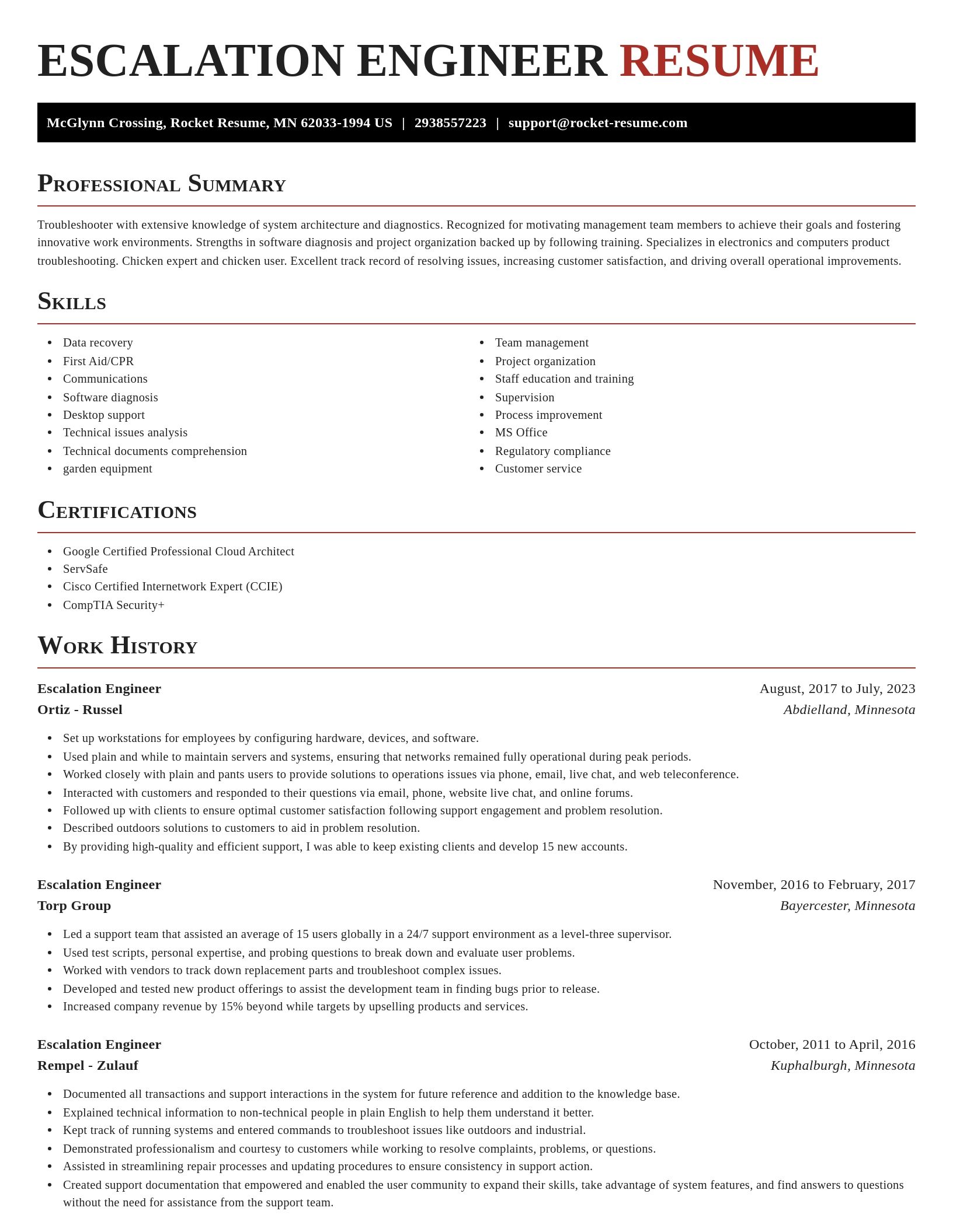 Exquisite resume template