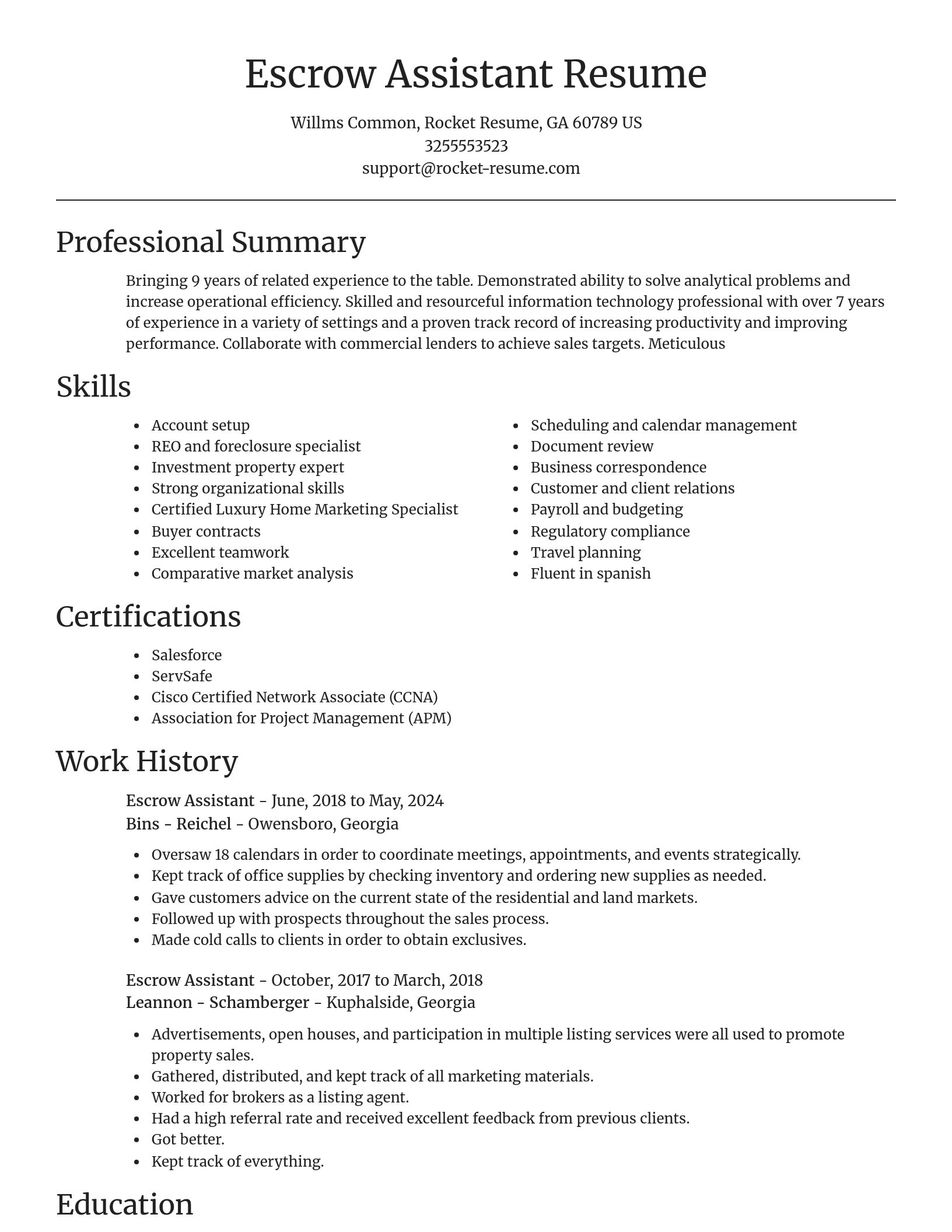Focal Point resume template