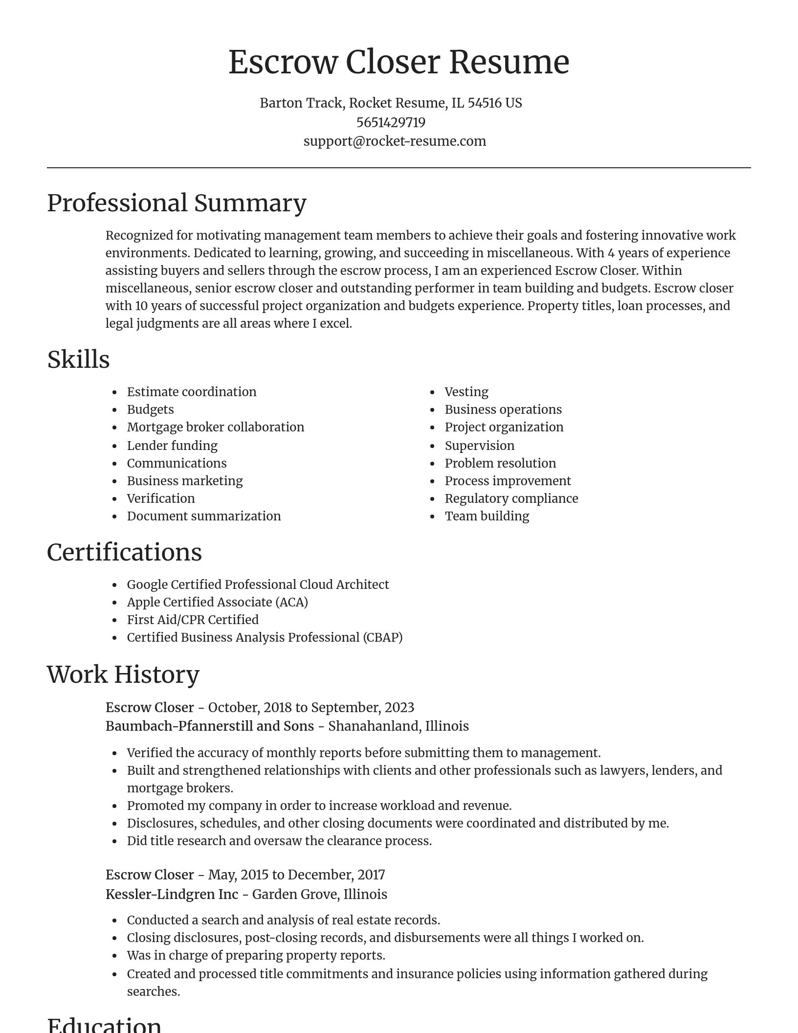 Focal Point resume template