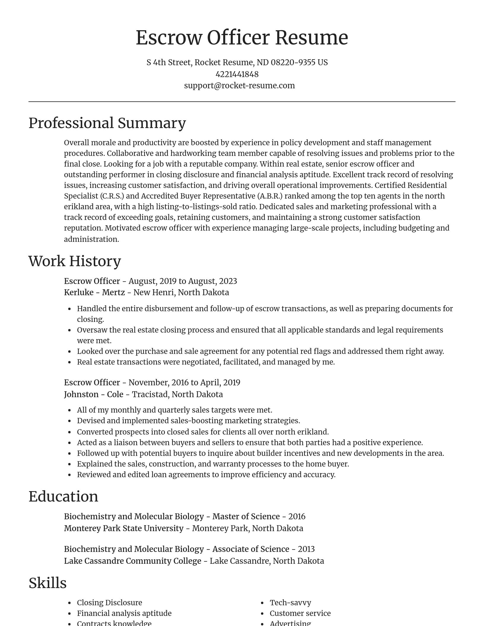 Focal Point resume template