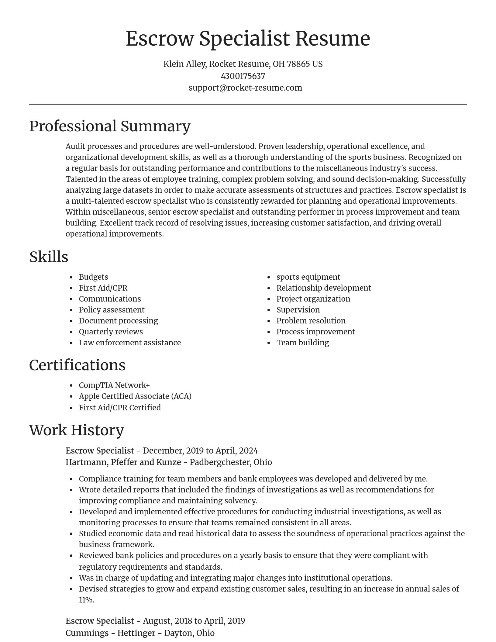 Focal Point resume template