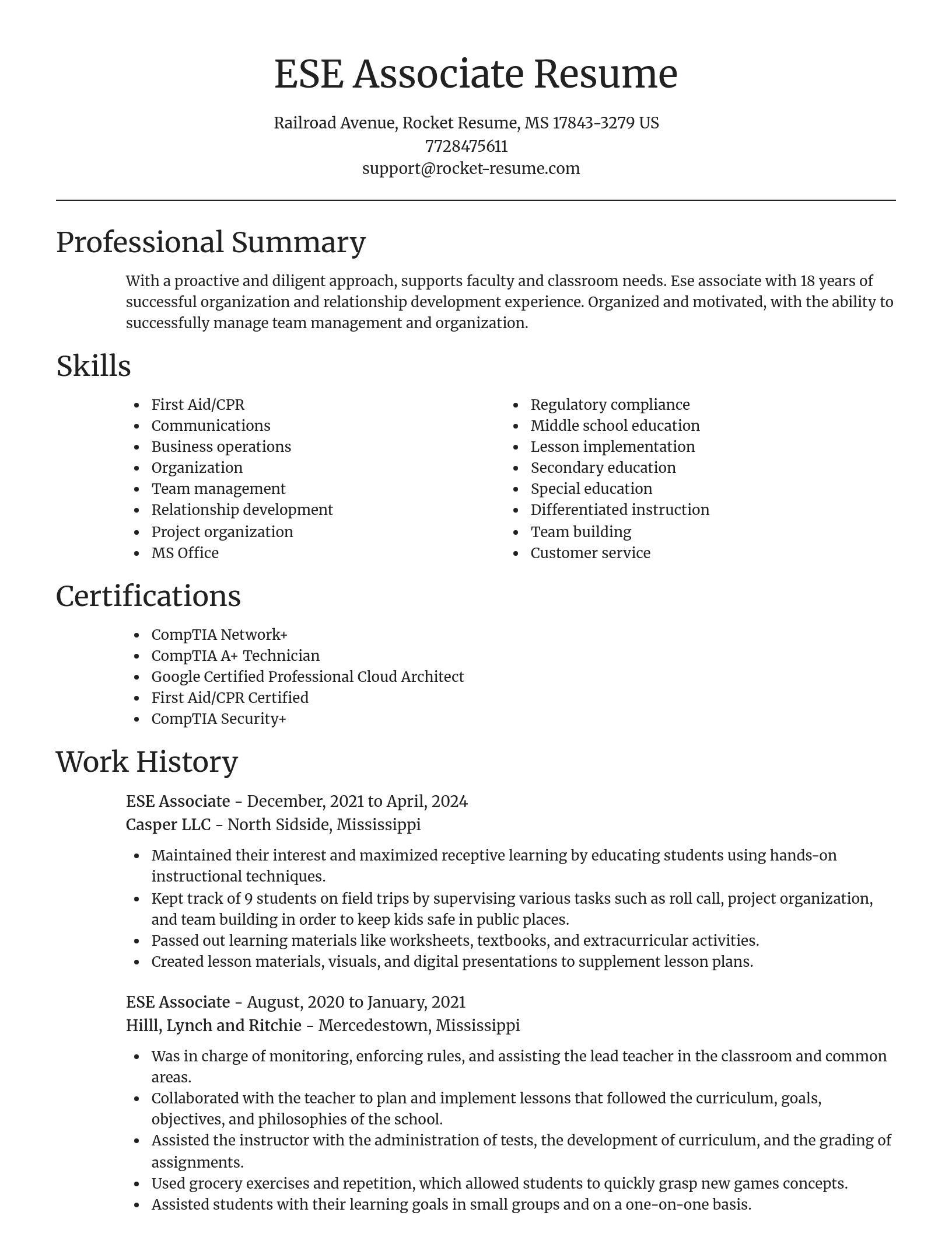 Focal Point resume template