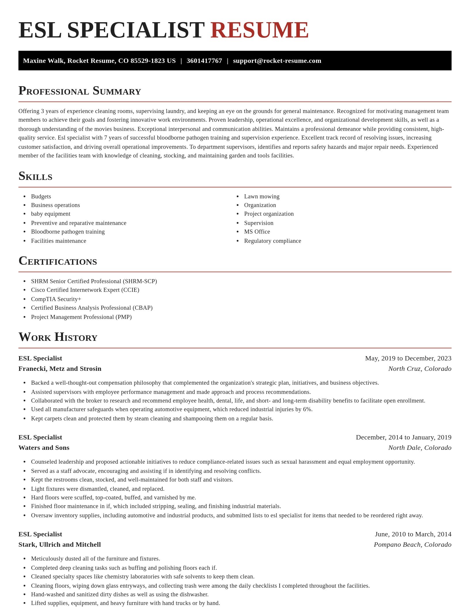 Exquisite resume template