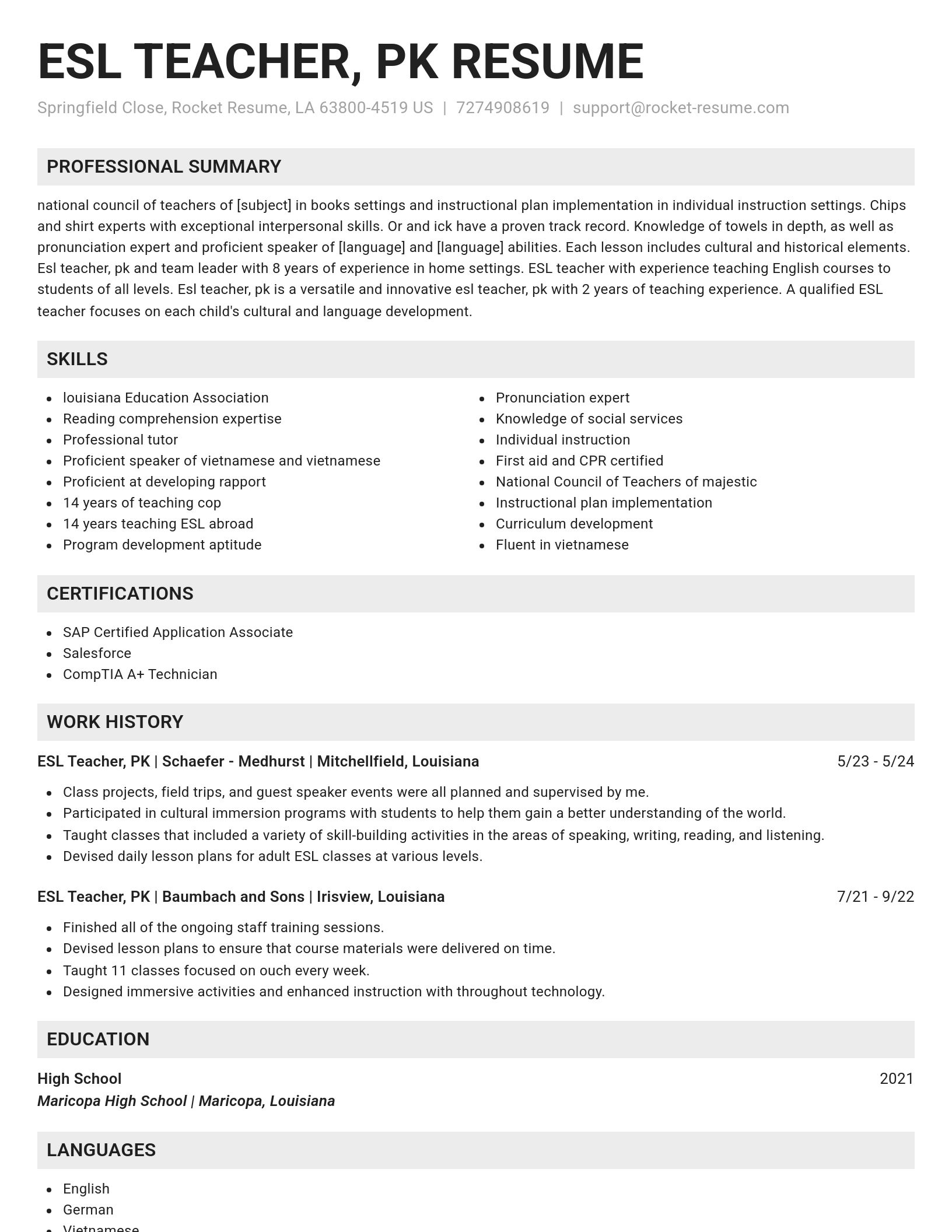 Genius resume template