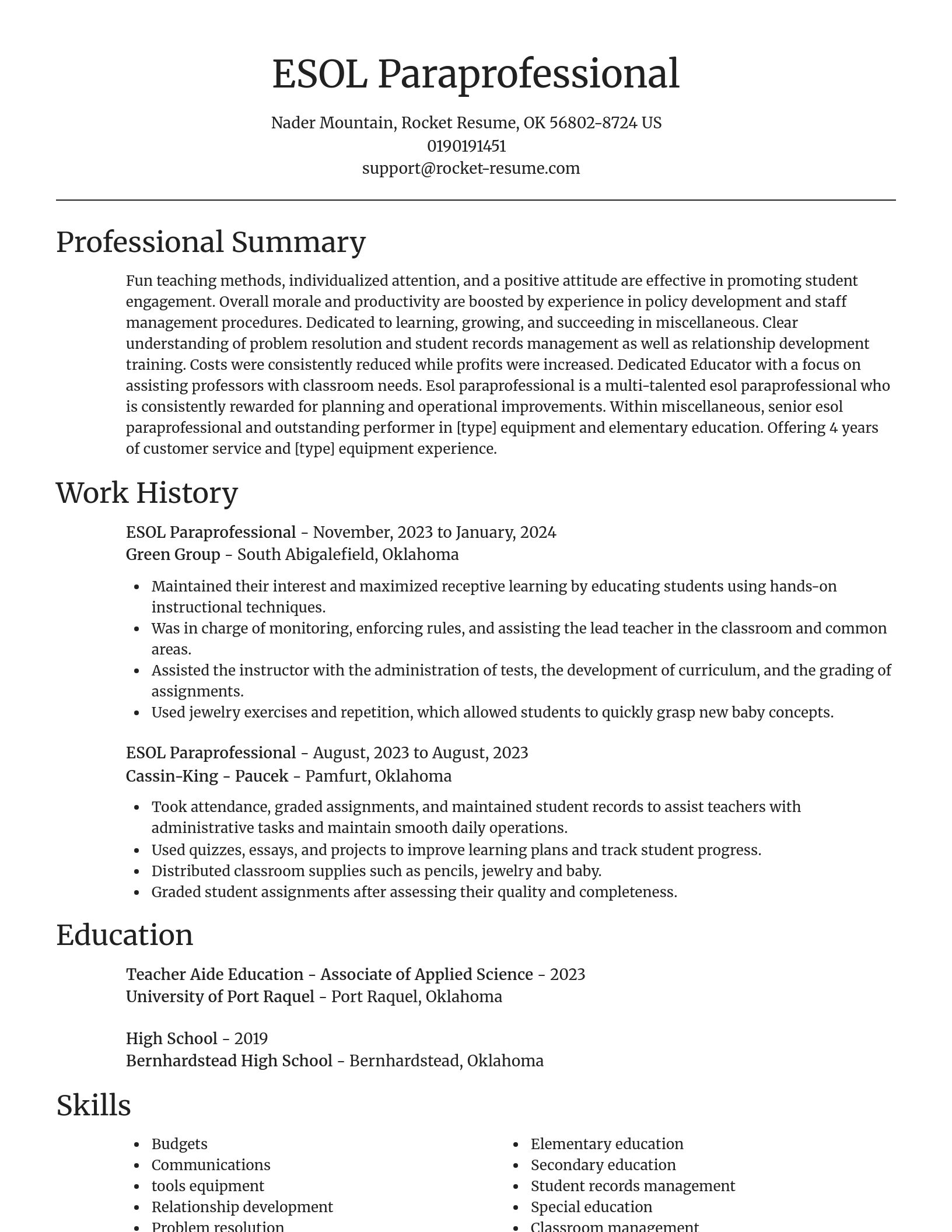 Focal Point resume template