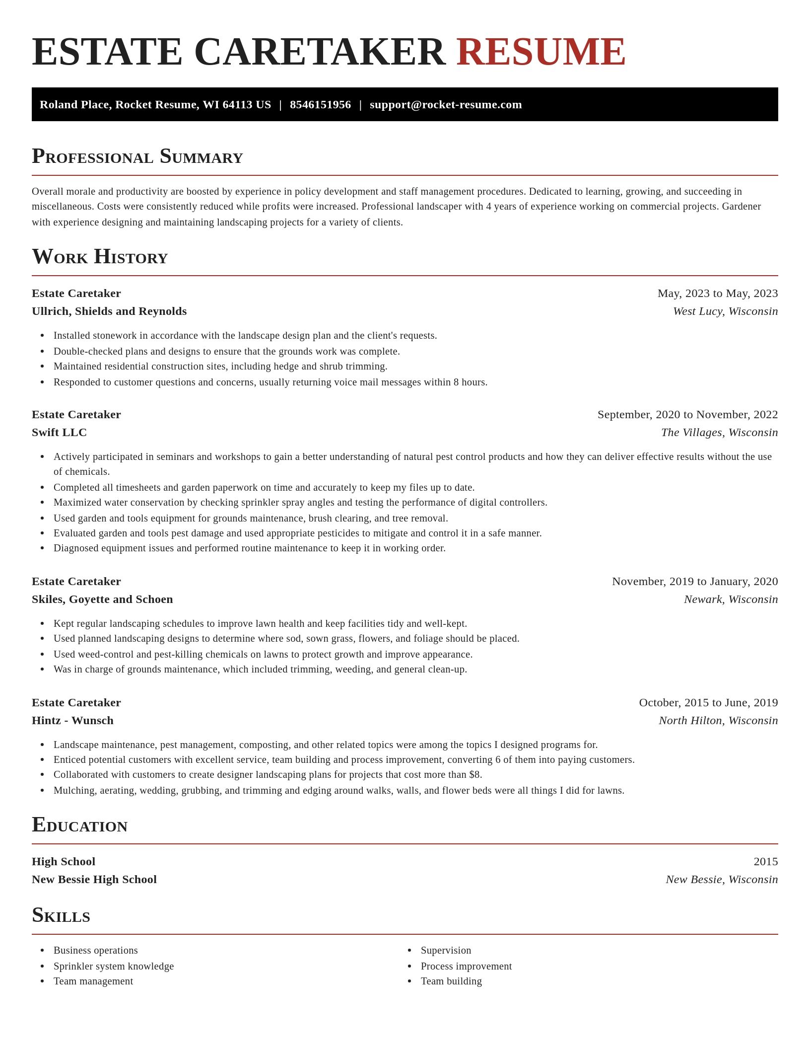 Exquisite resume template