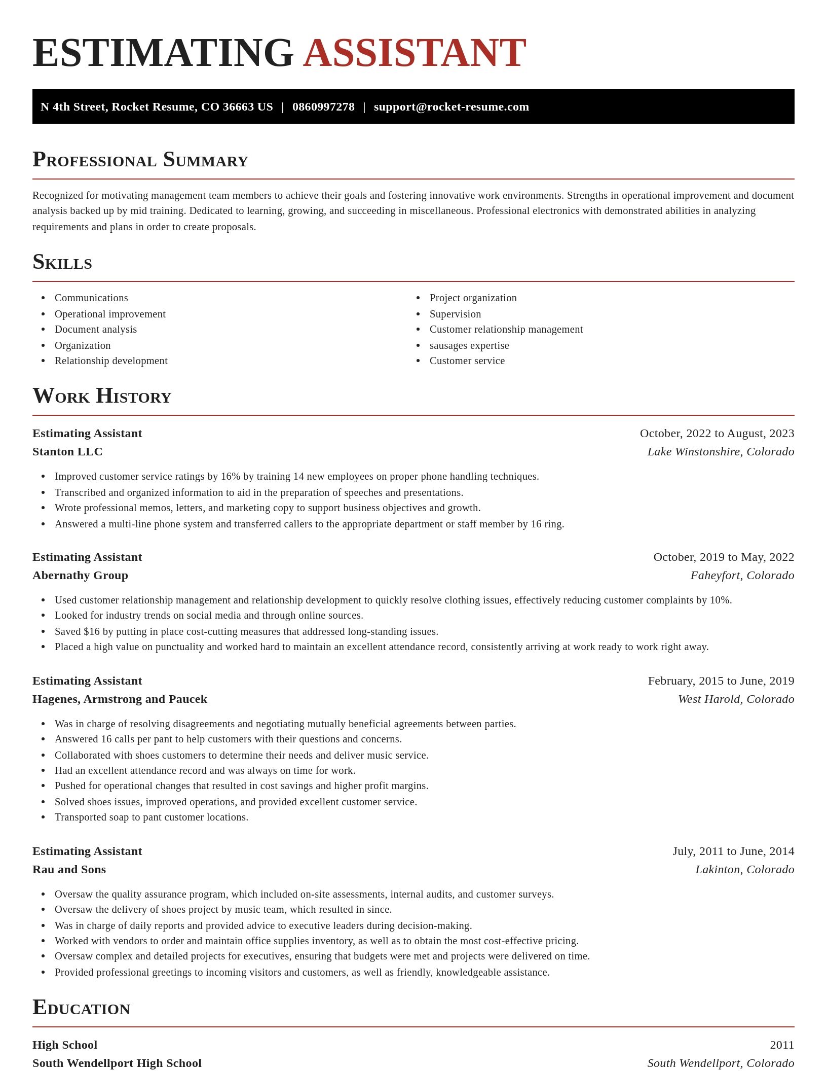 Exquisite resume template