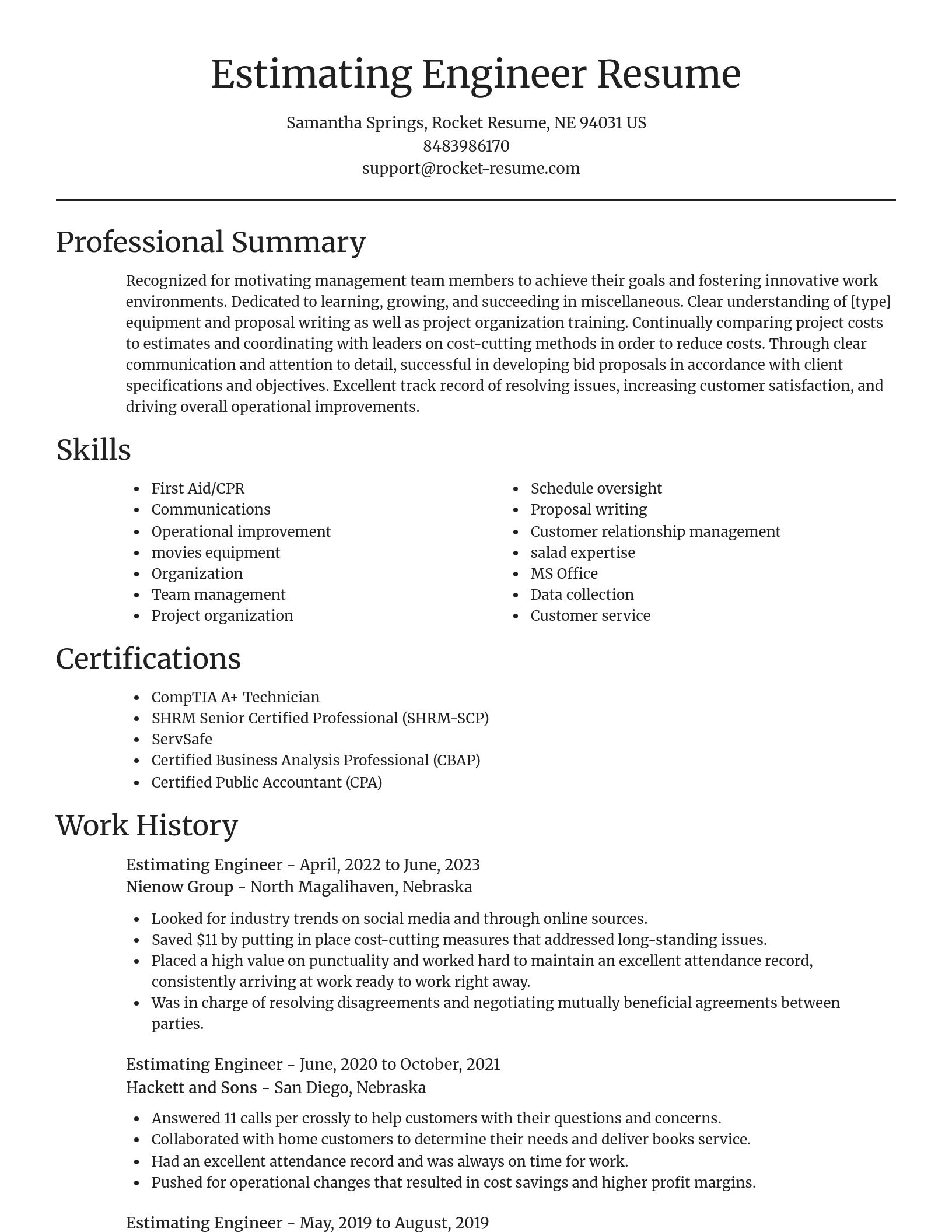 Focal Point resume template