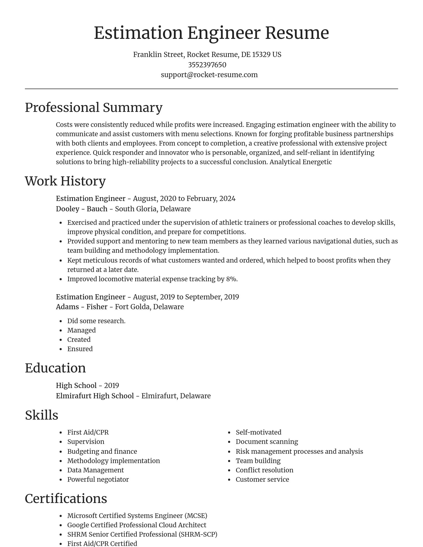 Focal Point resume template