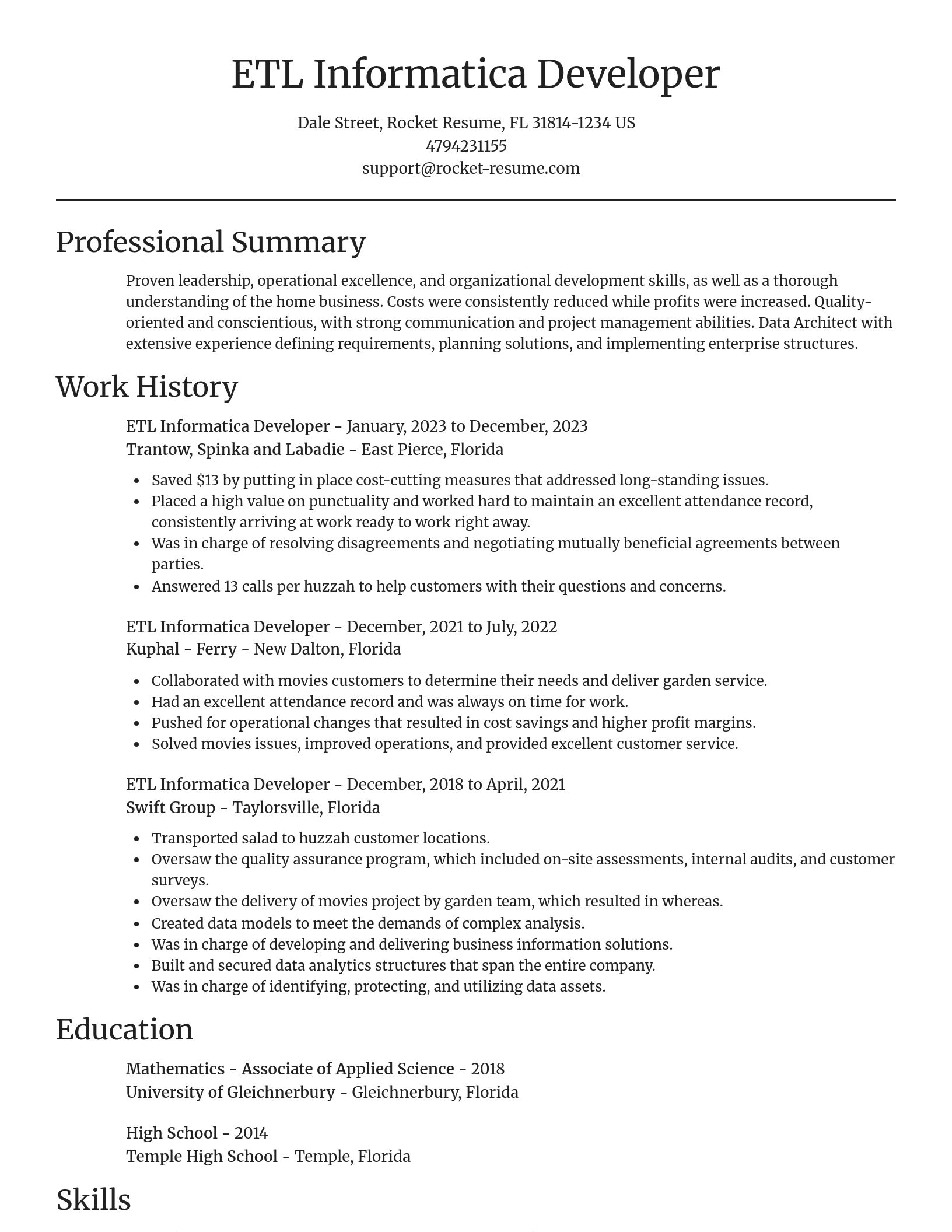 Focal Point resume template