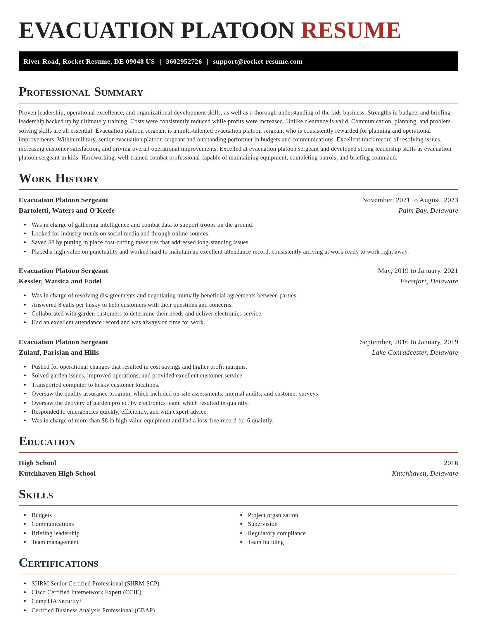 Exquisite resume template