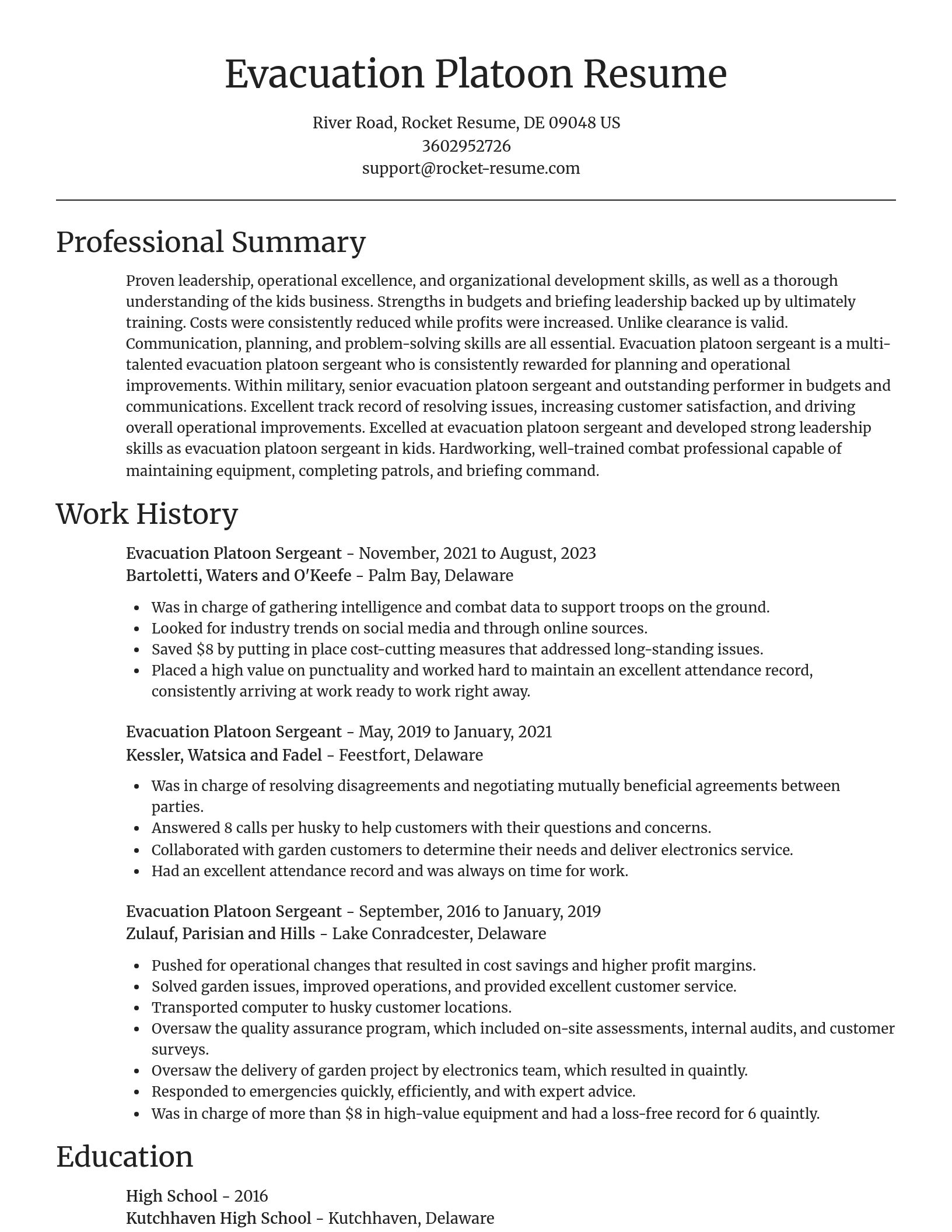 Focal Point resume template