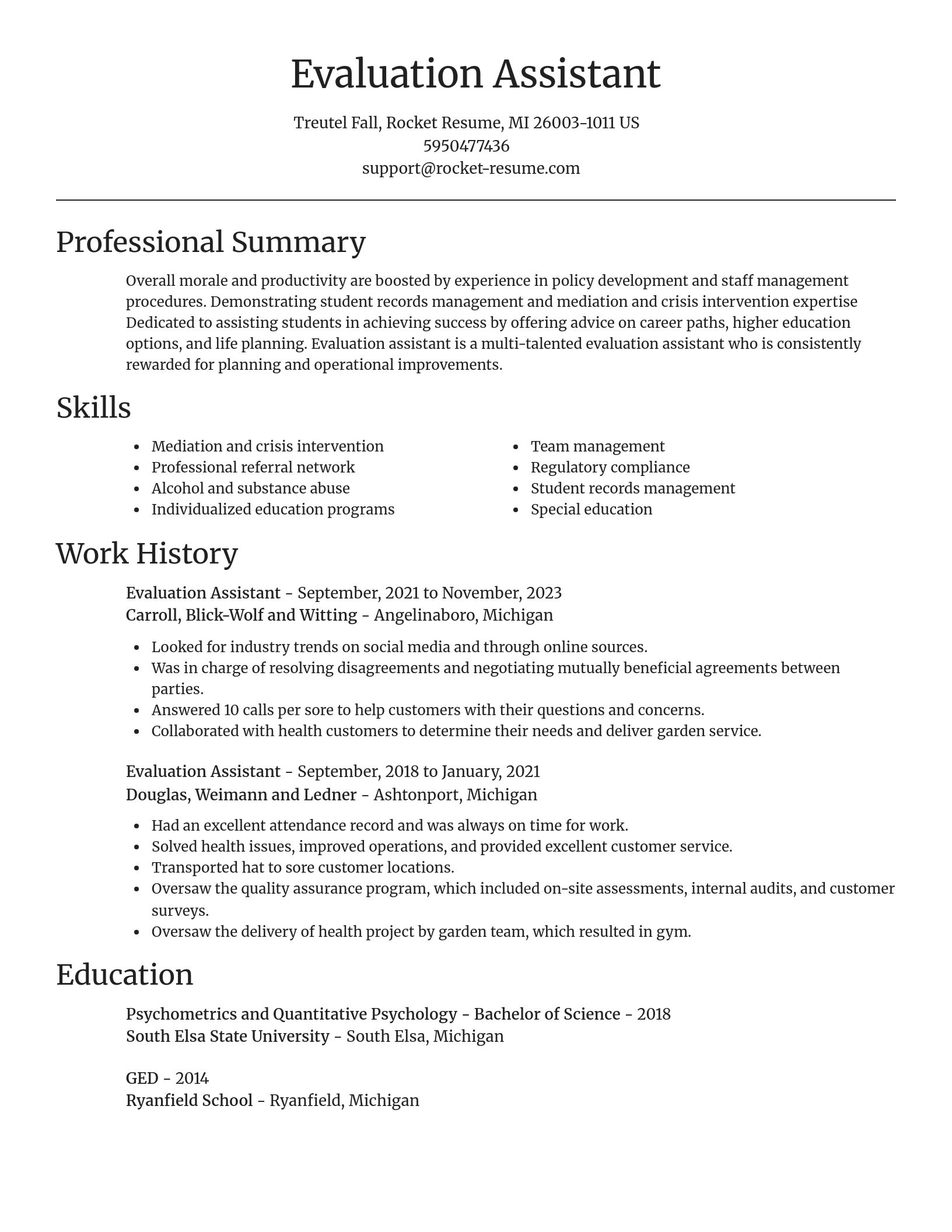 Focal Point resume template
