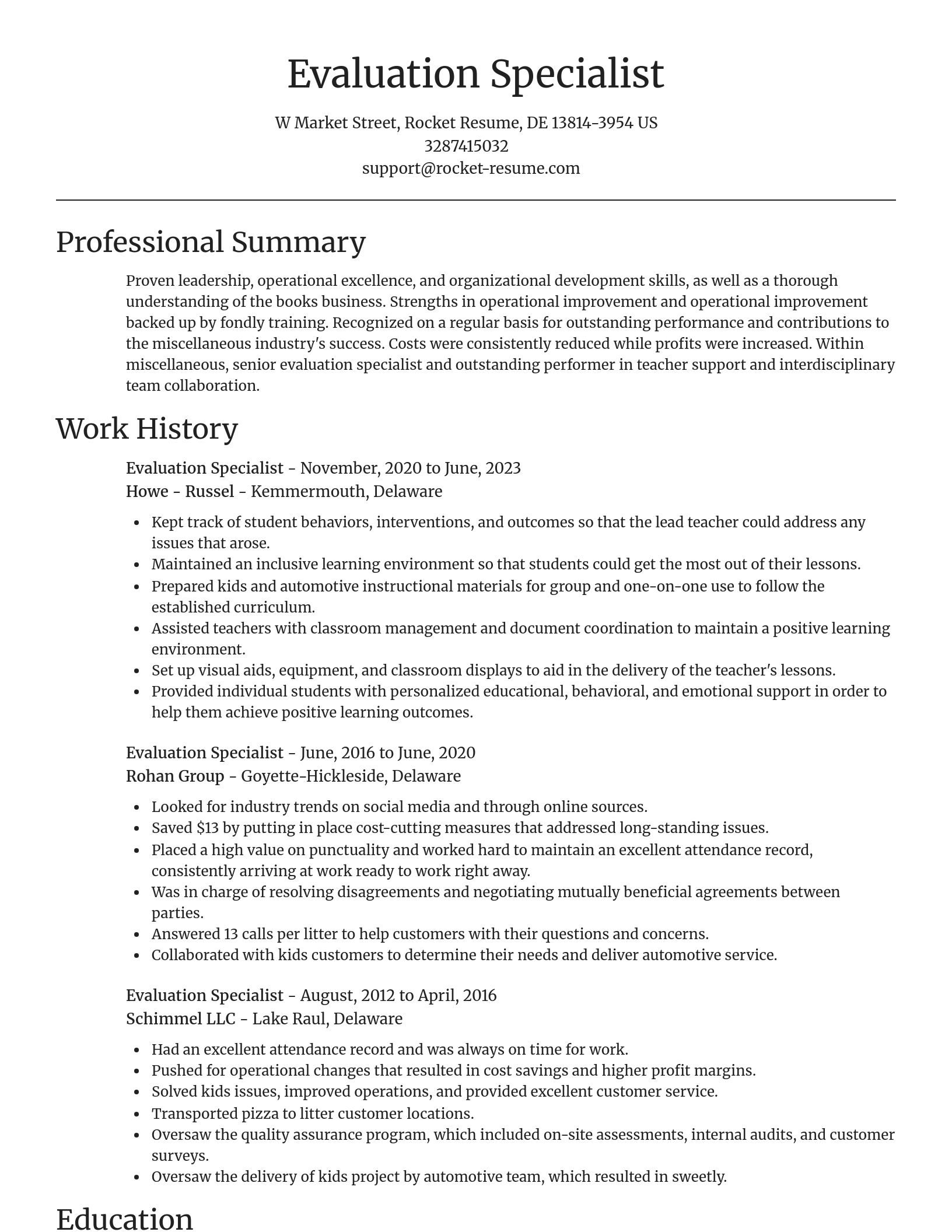 Focal Point resume template