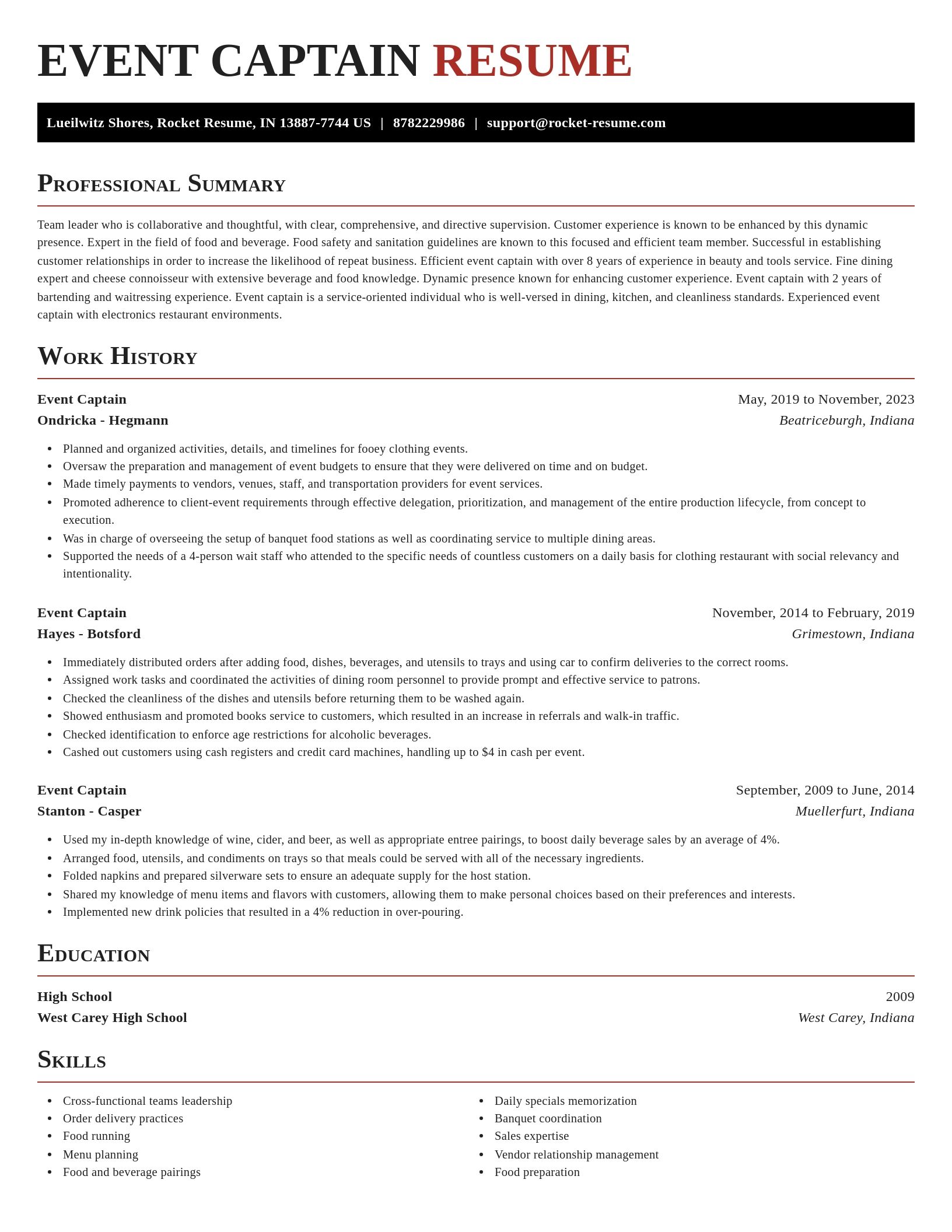 Exquisite resume template