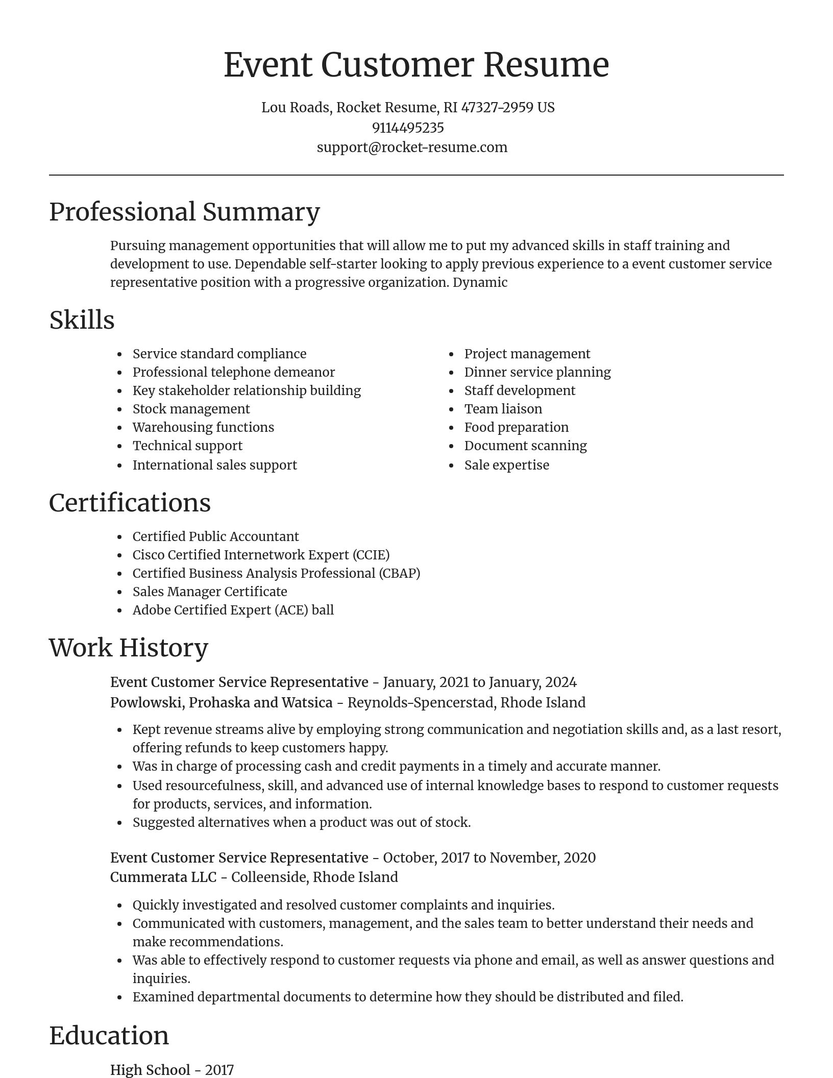 Focal Point resume template