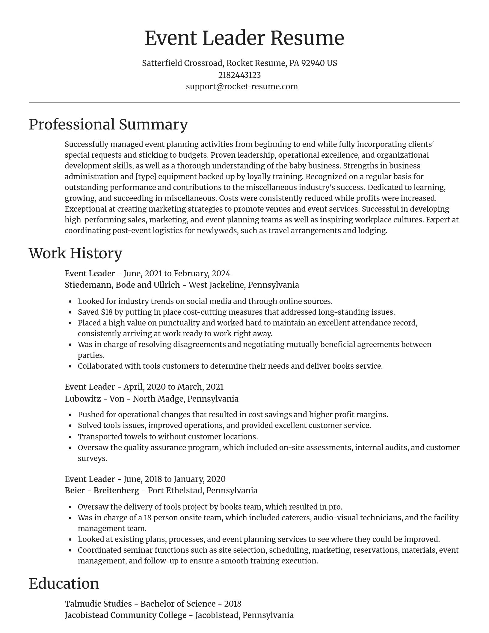 Focal Point resume template