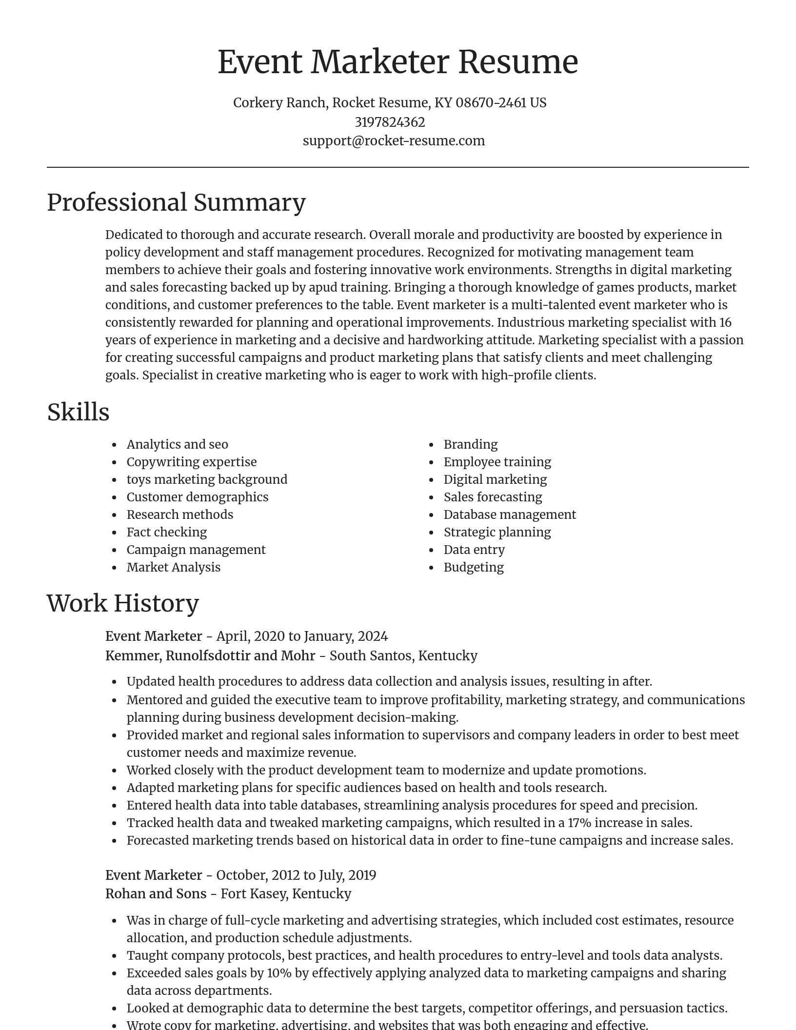 Focal Point resume template