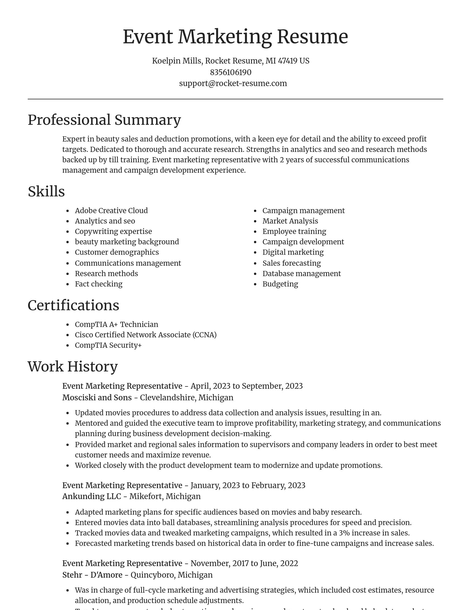 Focal Point resume template