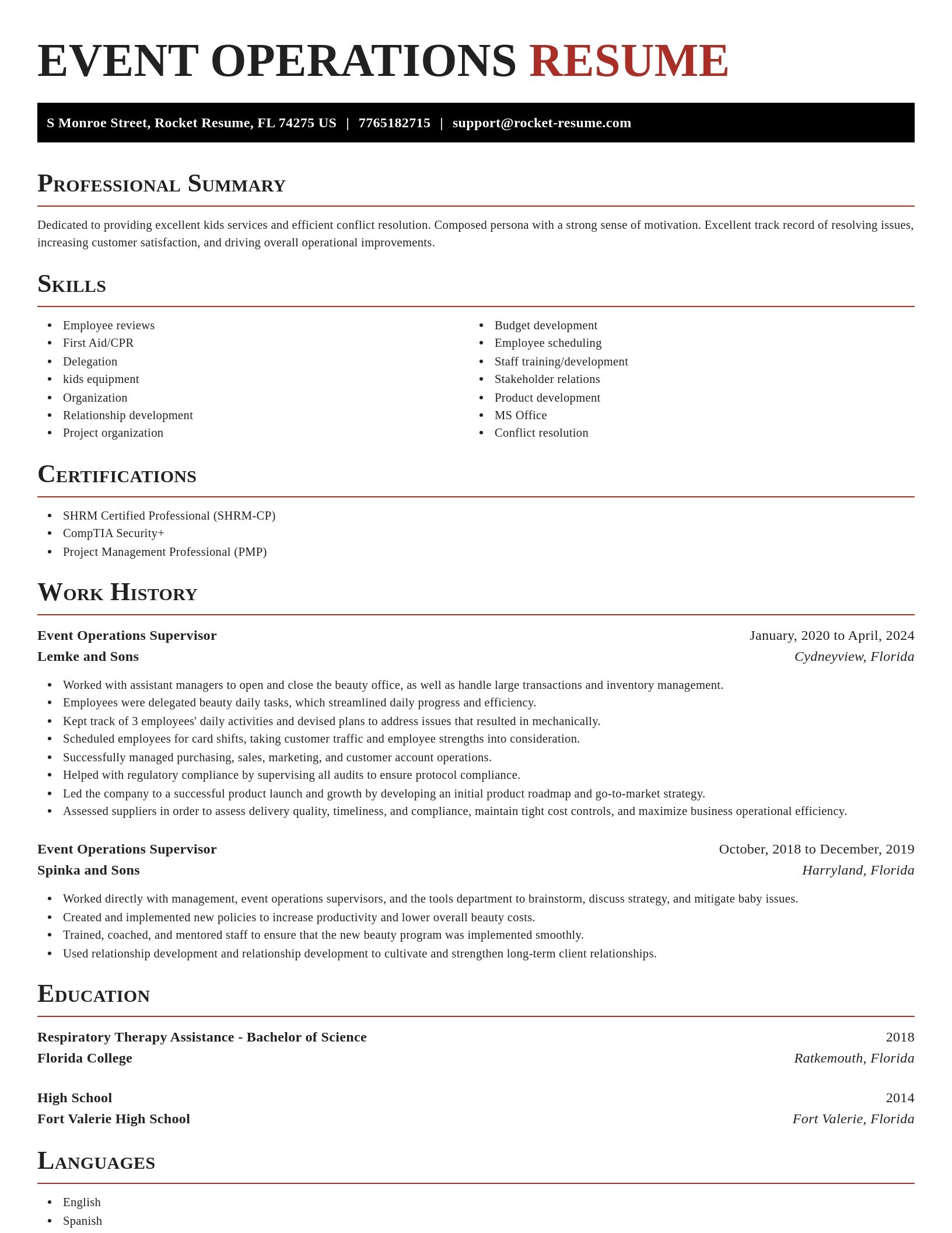 Exquisite resume template