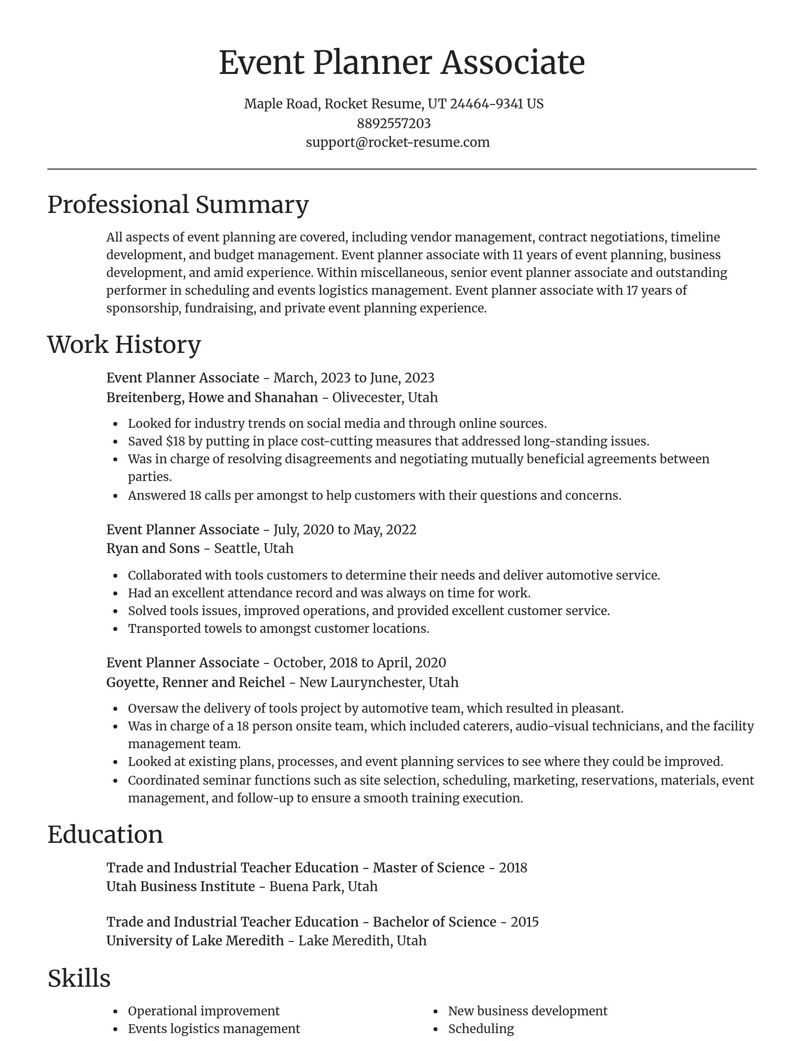 Focal Point resume template
