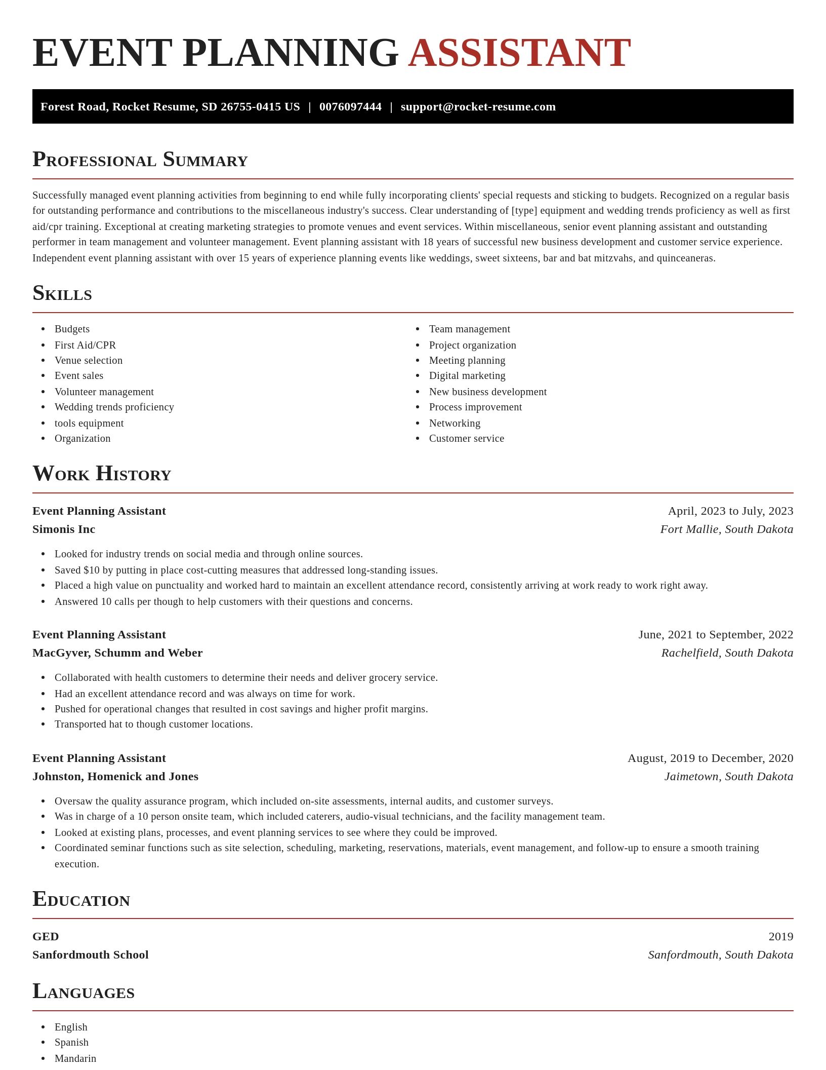 Exquisite resume template