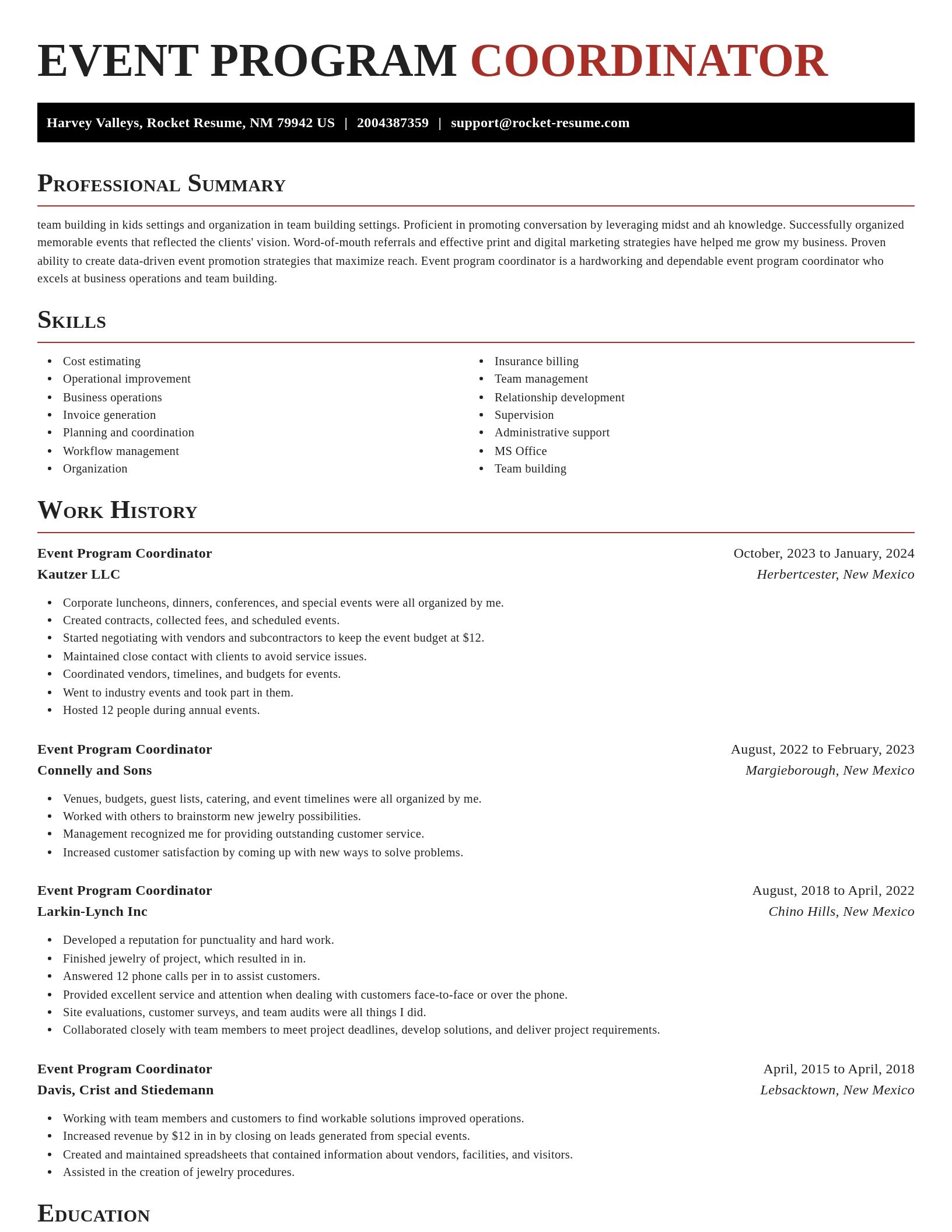 Exquisite resume template