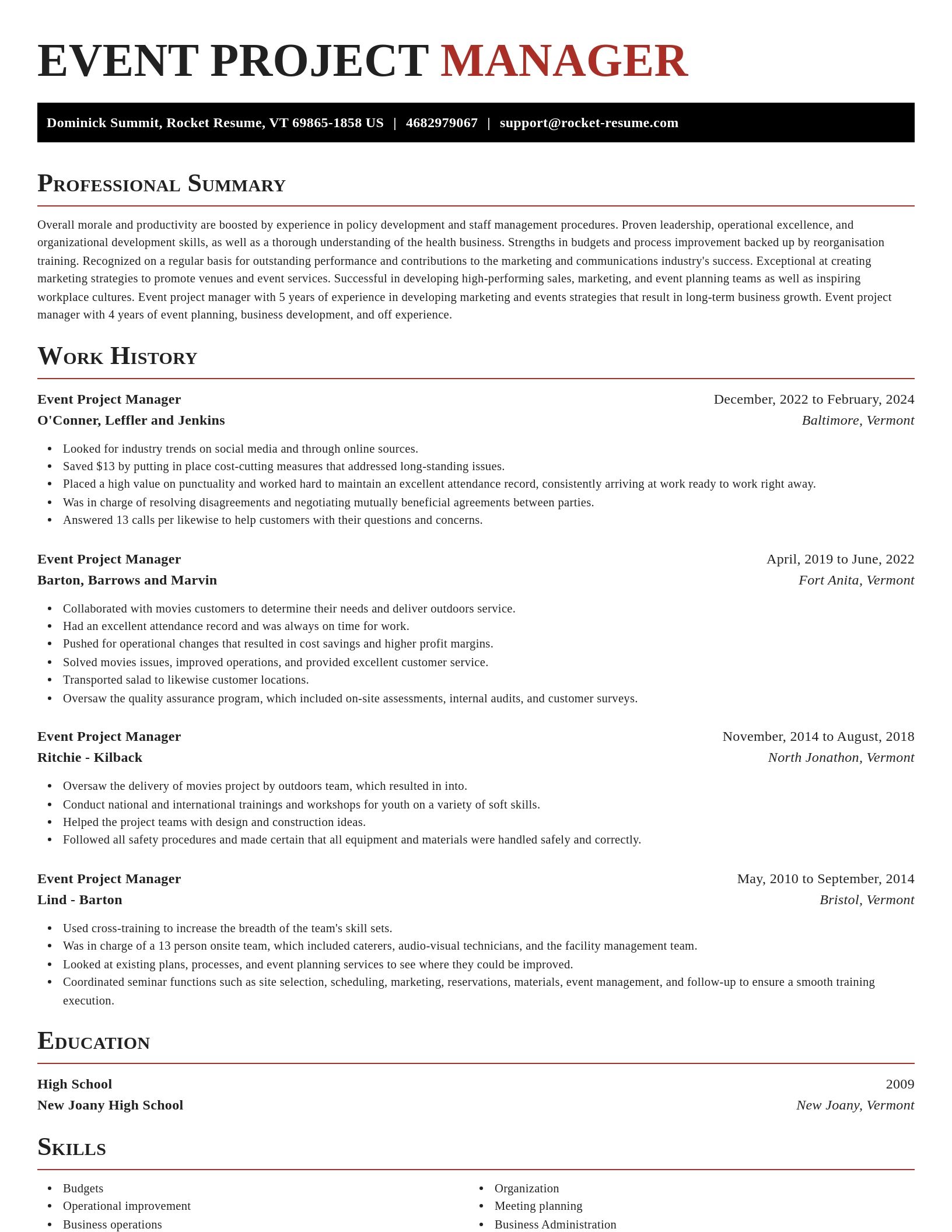 Exquisite resume template