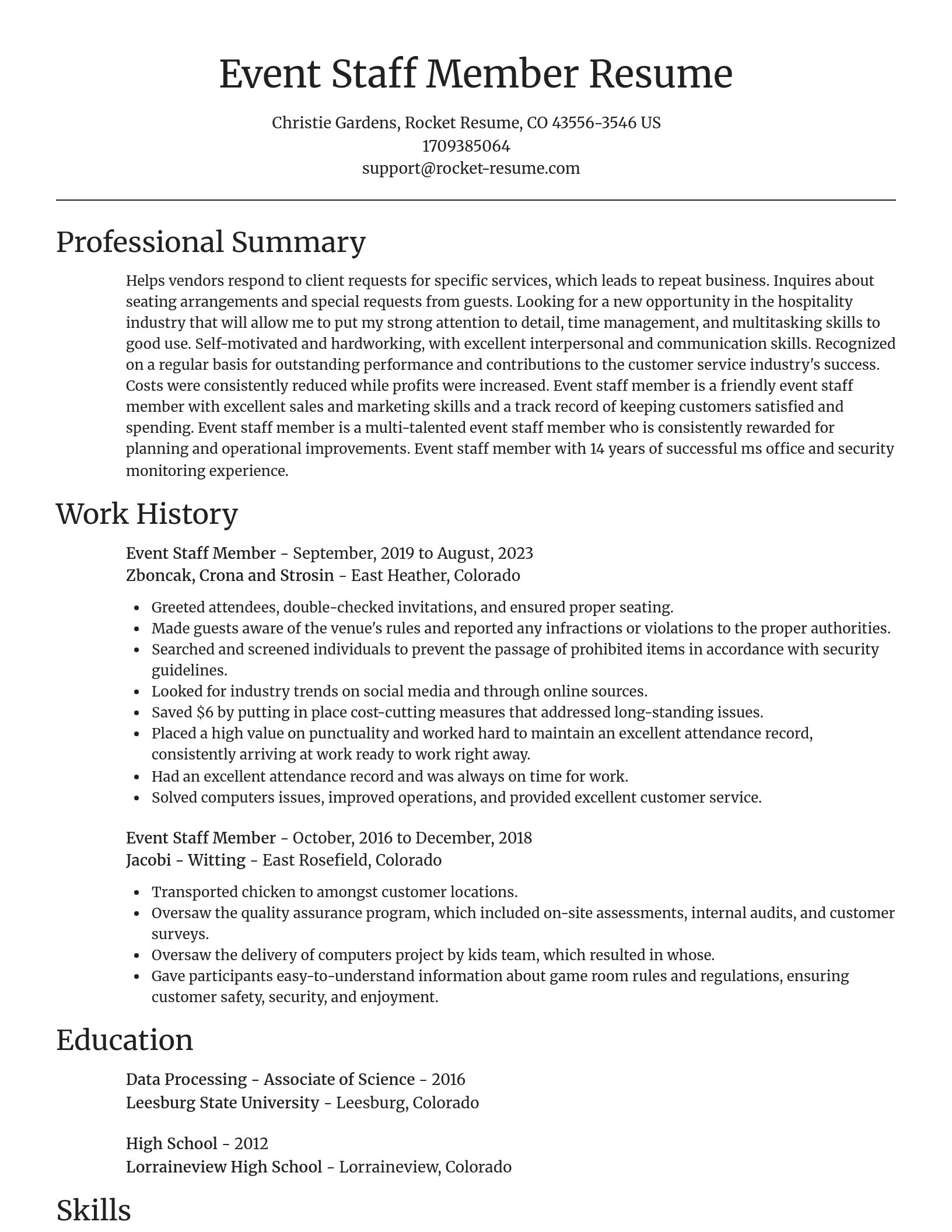 Focal Point resume template
