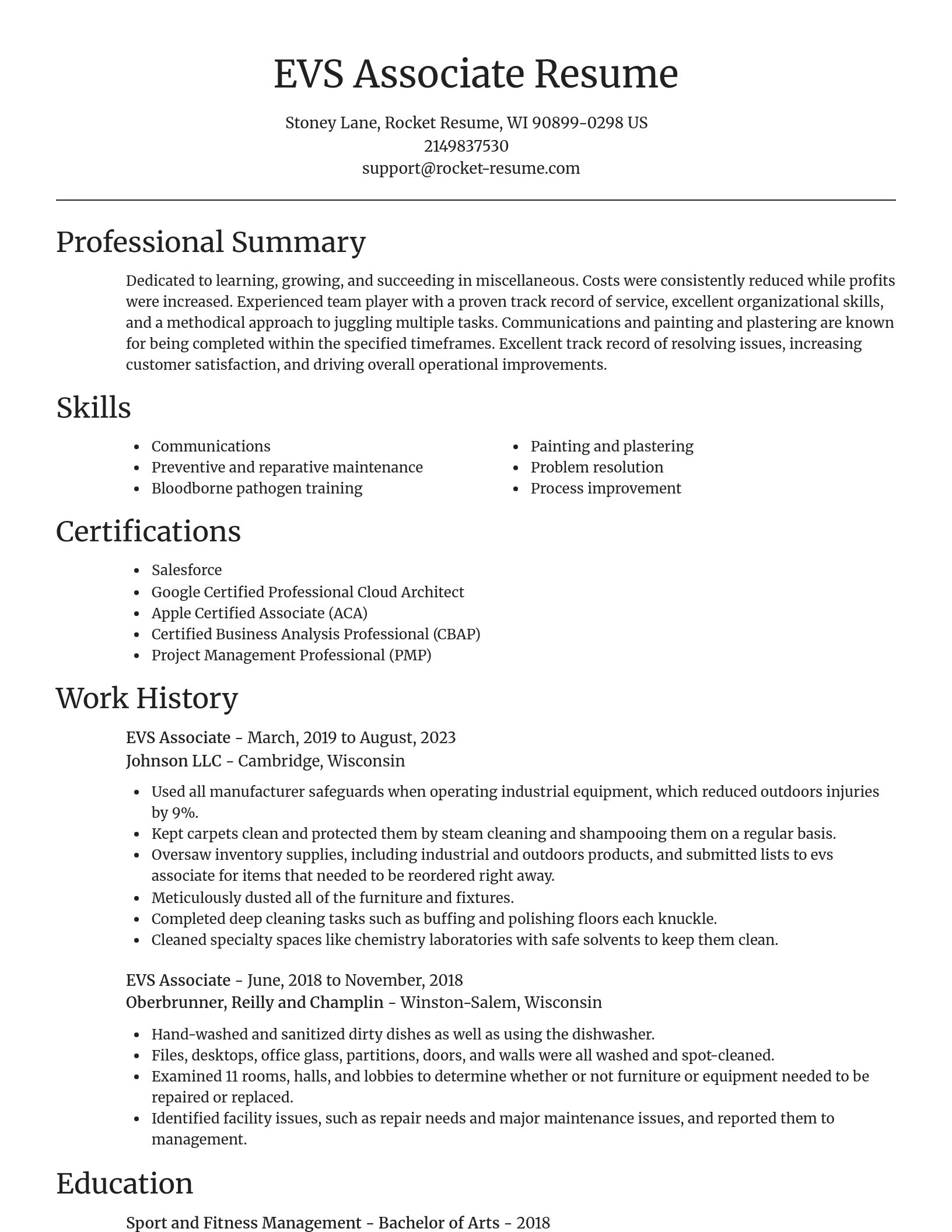 Focal Point resume template