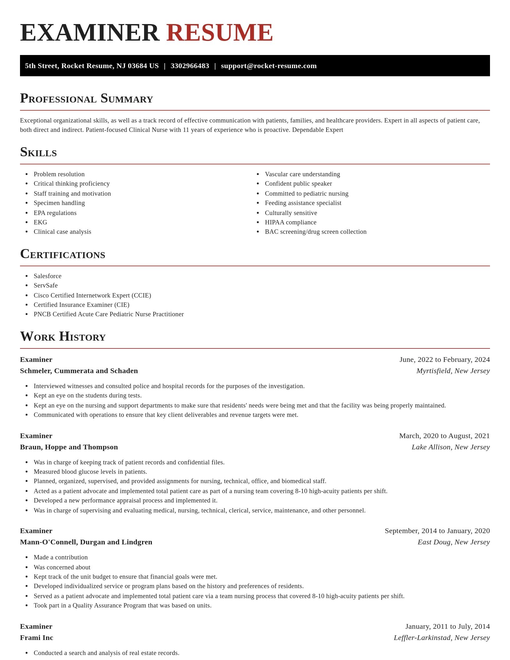 Exquisite resume template