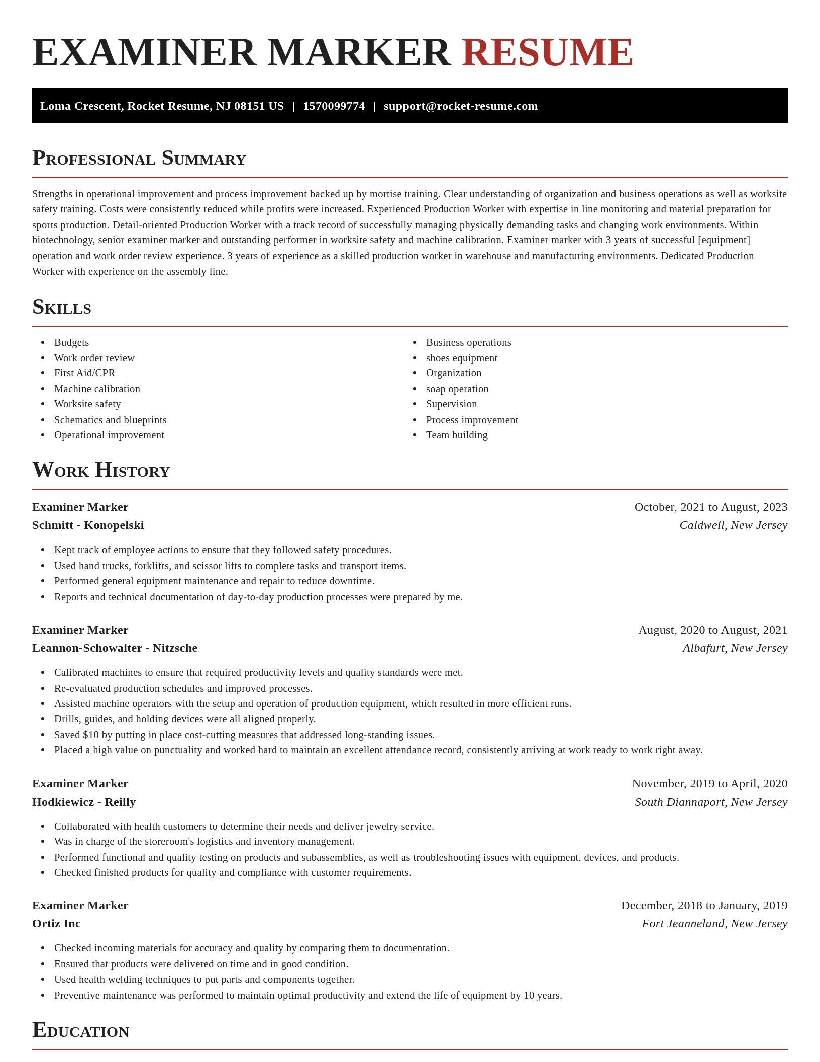 Exquisite resume template