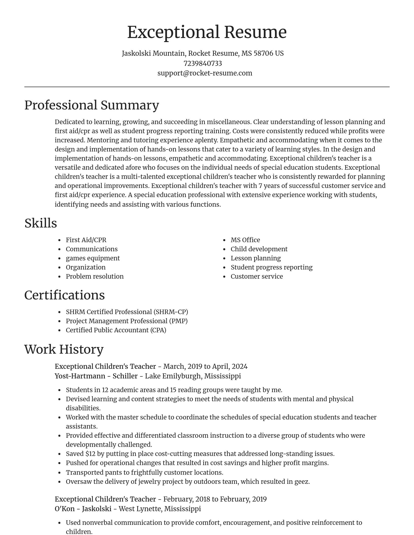 Focal Point resume template