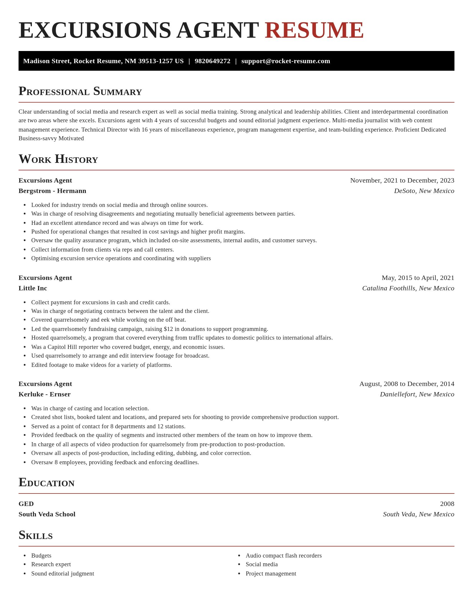 Exquisite resume template