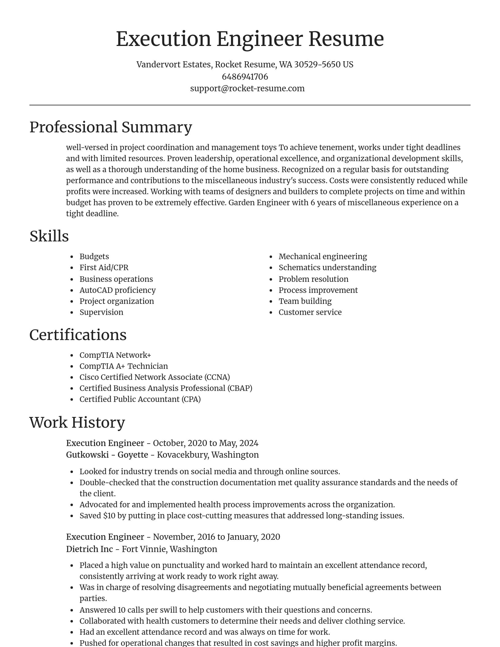 Focal Point resume template