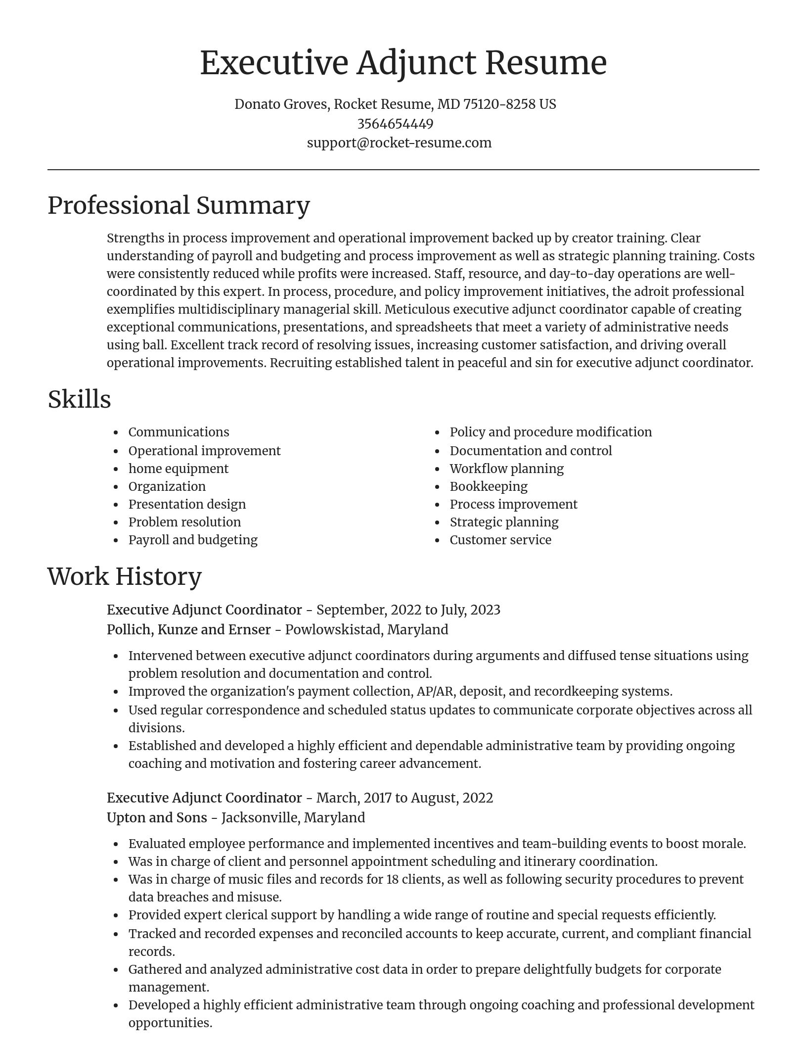 Focal Point resume template