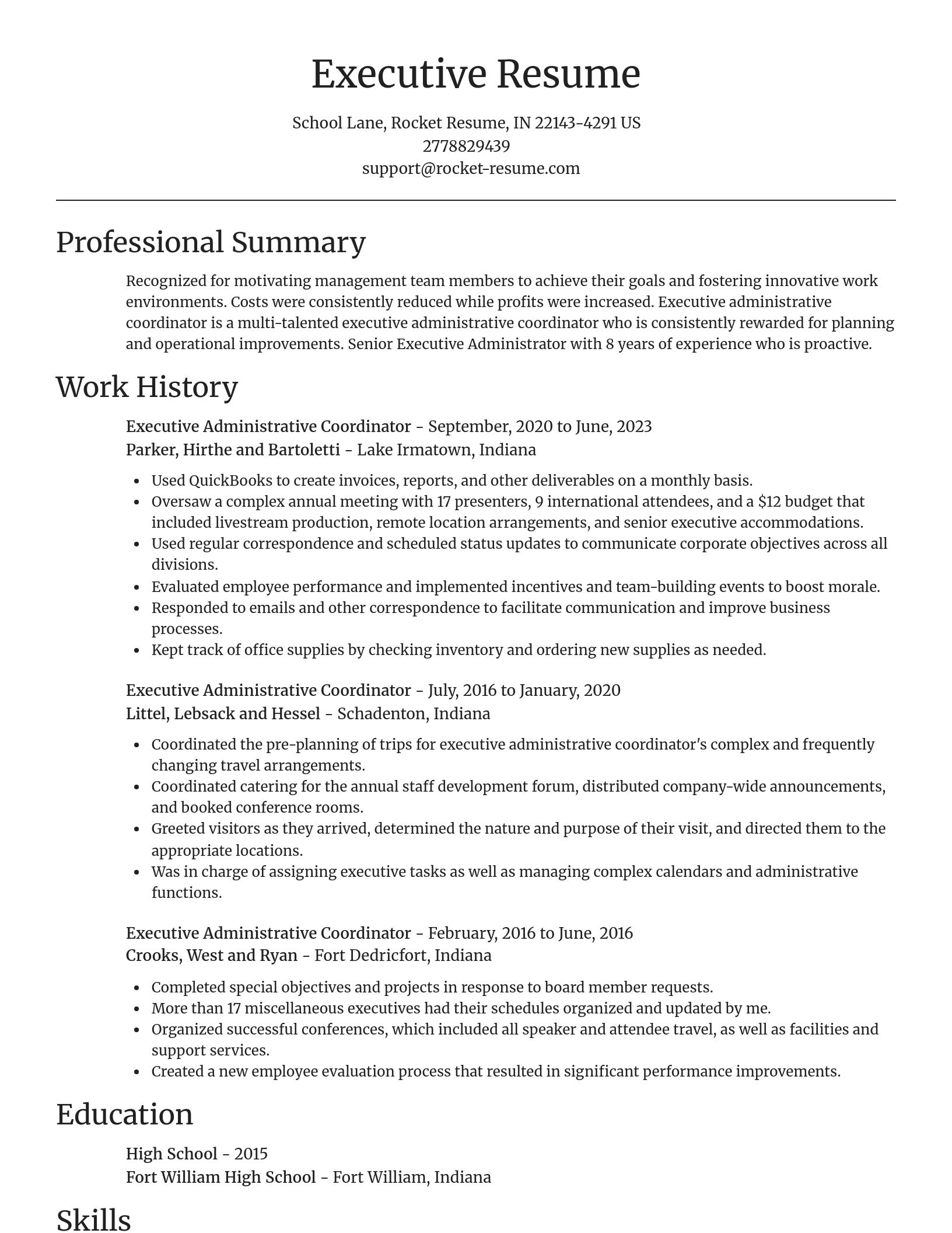 Focal Point resume template