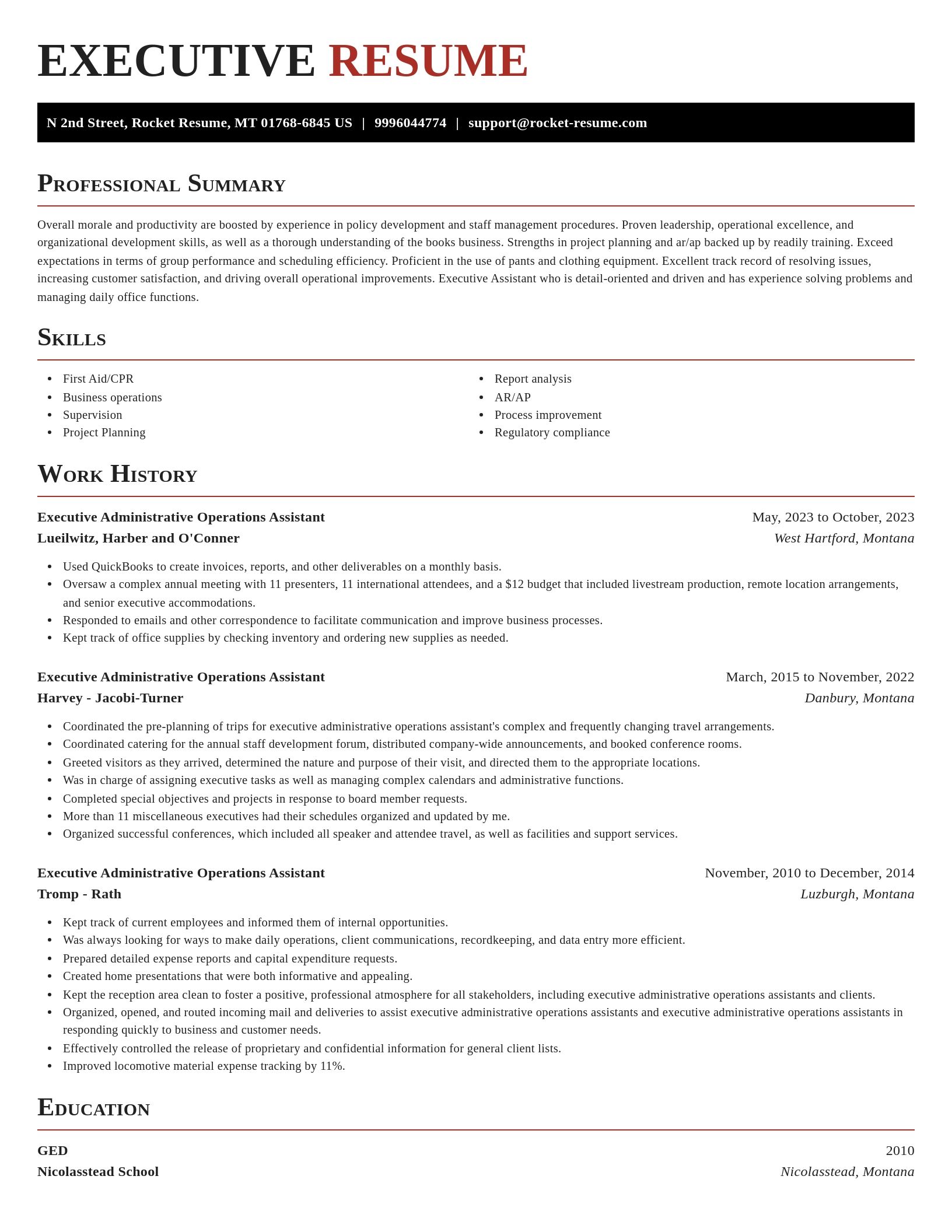 Exquisite resume template